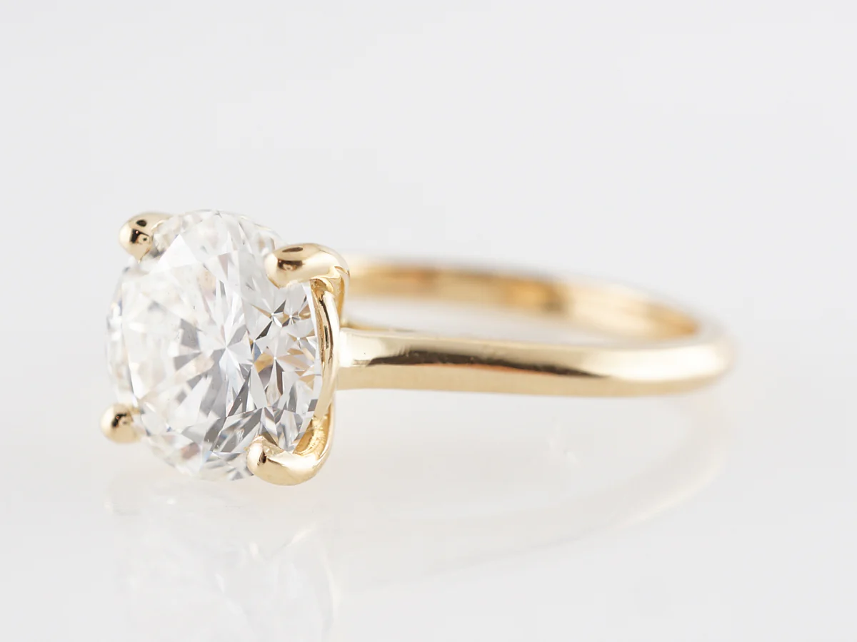 3 Carat GIA Certified Solitaire Diamond Engagement Ring - Image 2