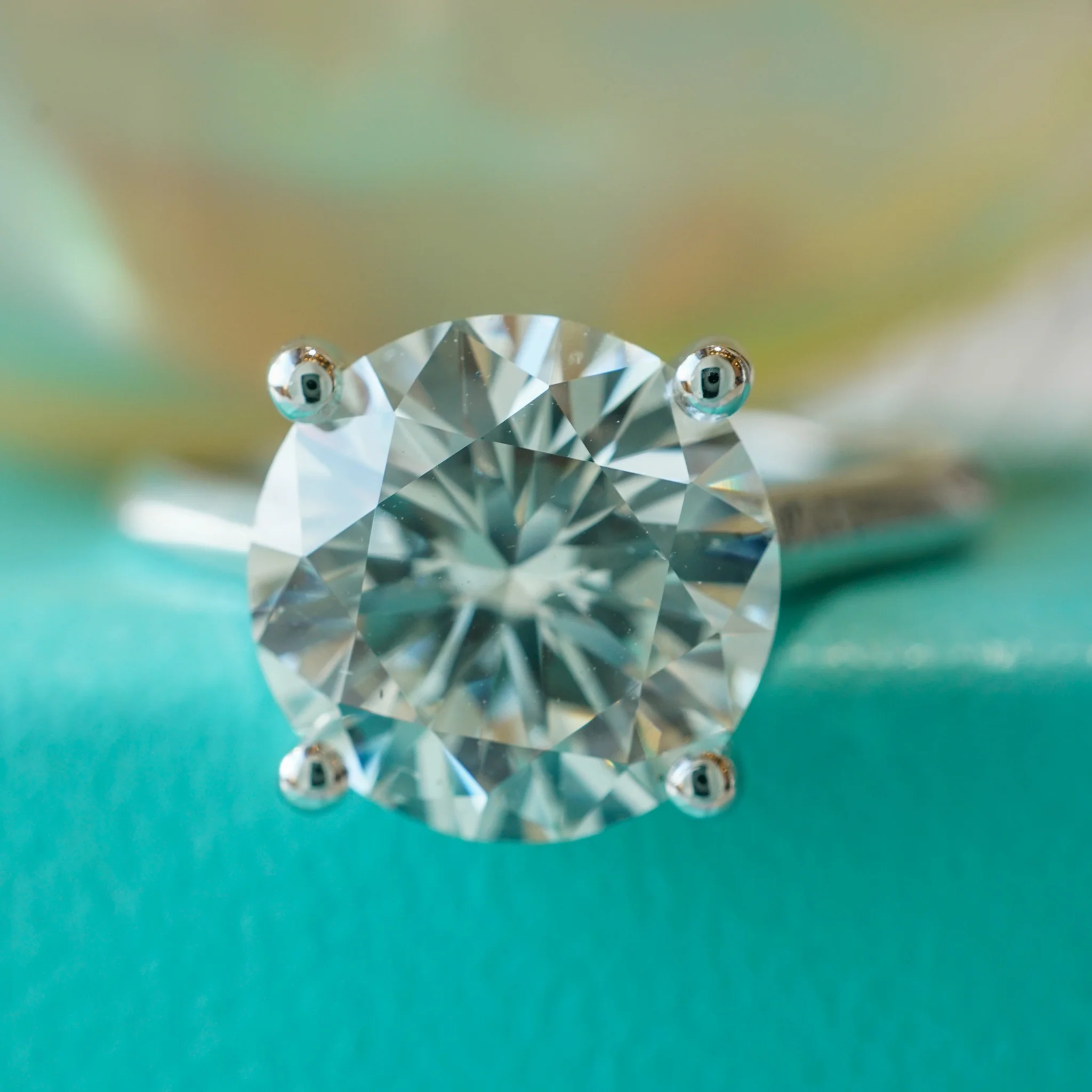 3 Carat GIA Diamond Engagement Ring in 14k White Gold - Image 6
