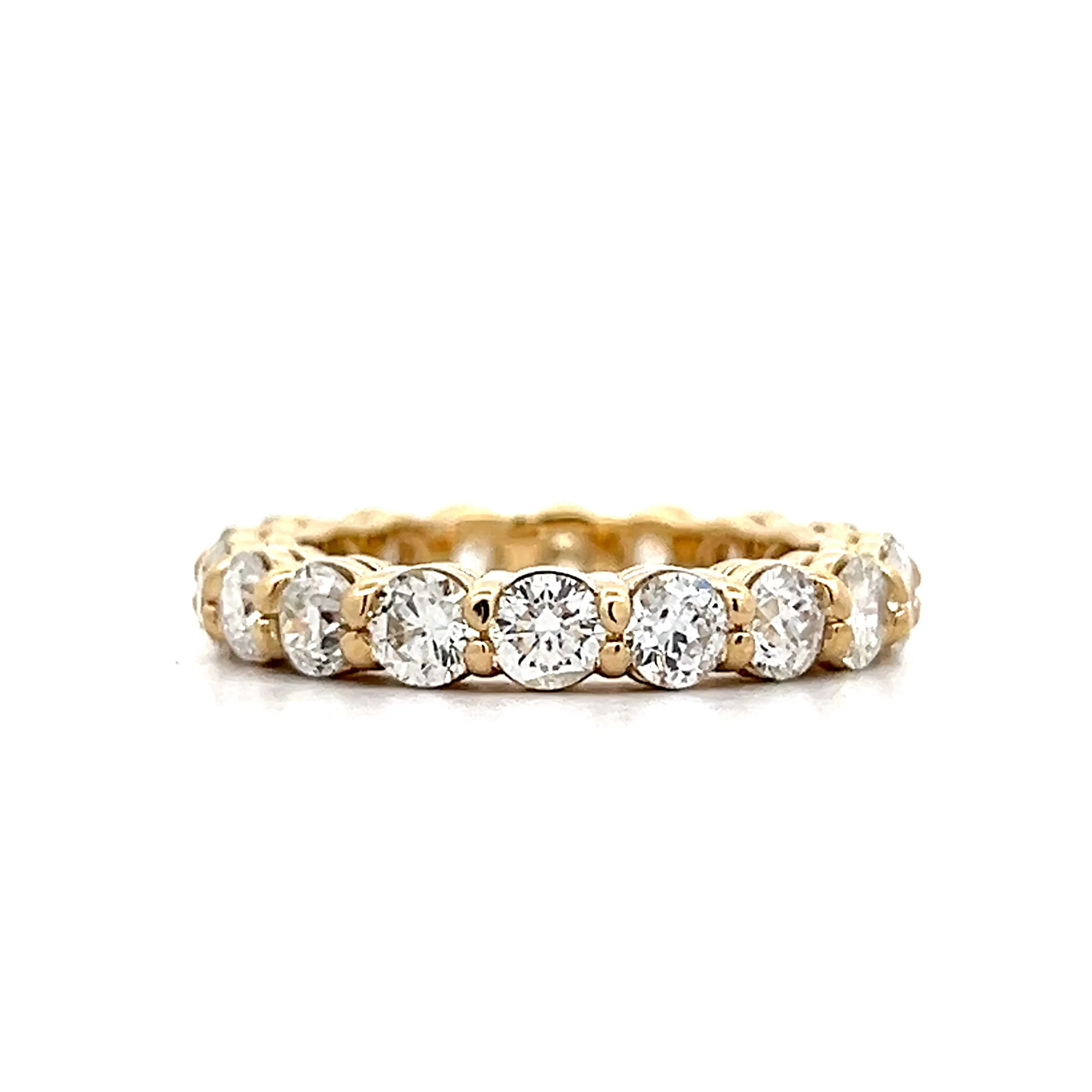 3 Carat Round Brilliant Diamond Eternity Band 14k - Image 2