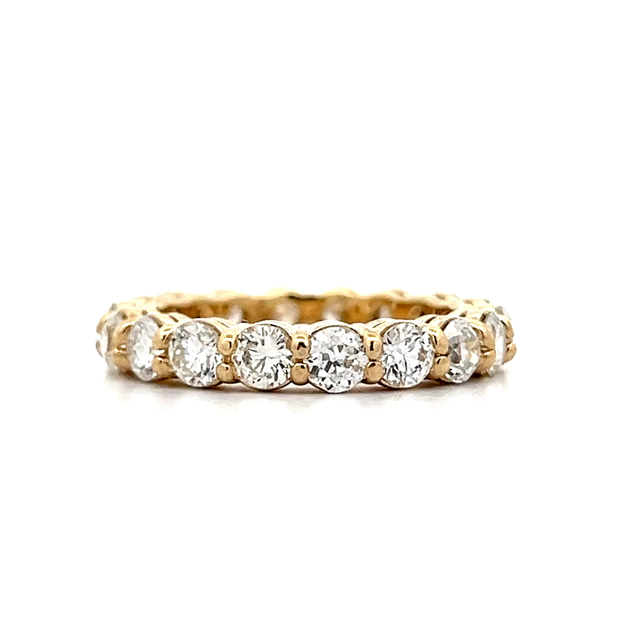 3 Carat Round Brilliant Diamond Eternity Band 14k - Image 3