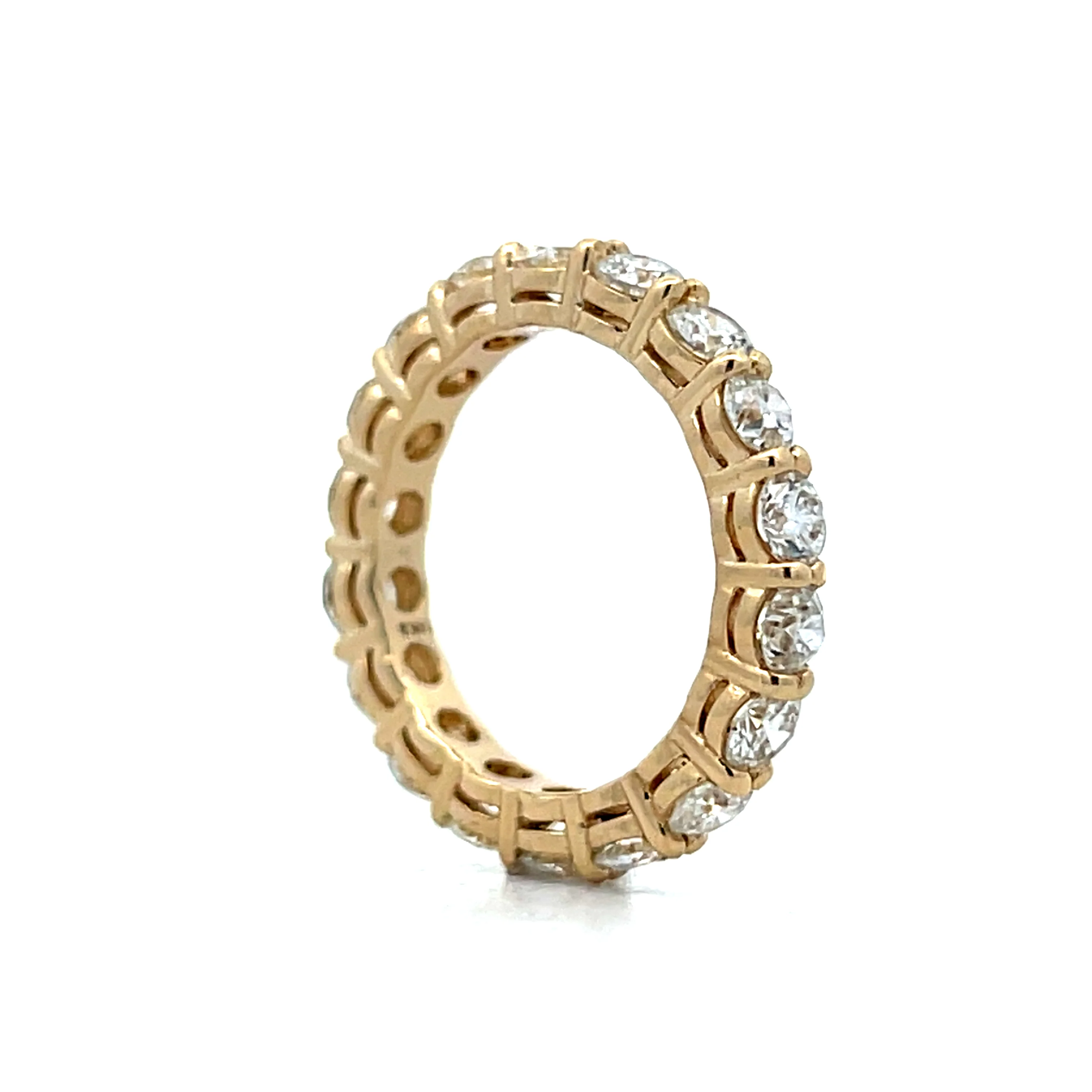 3 Carat Round Brilliant Diamond Eternity Band 14k - Image 5
