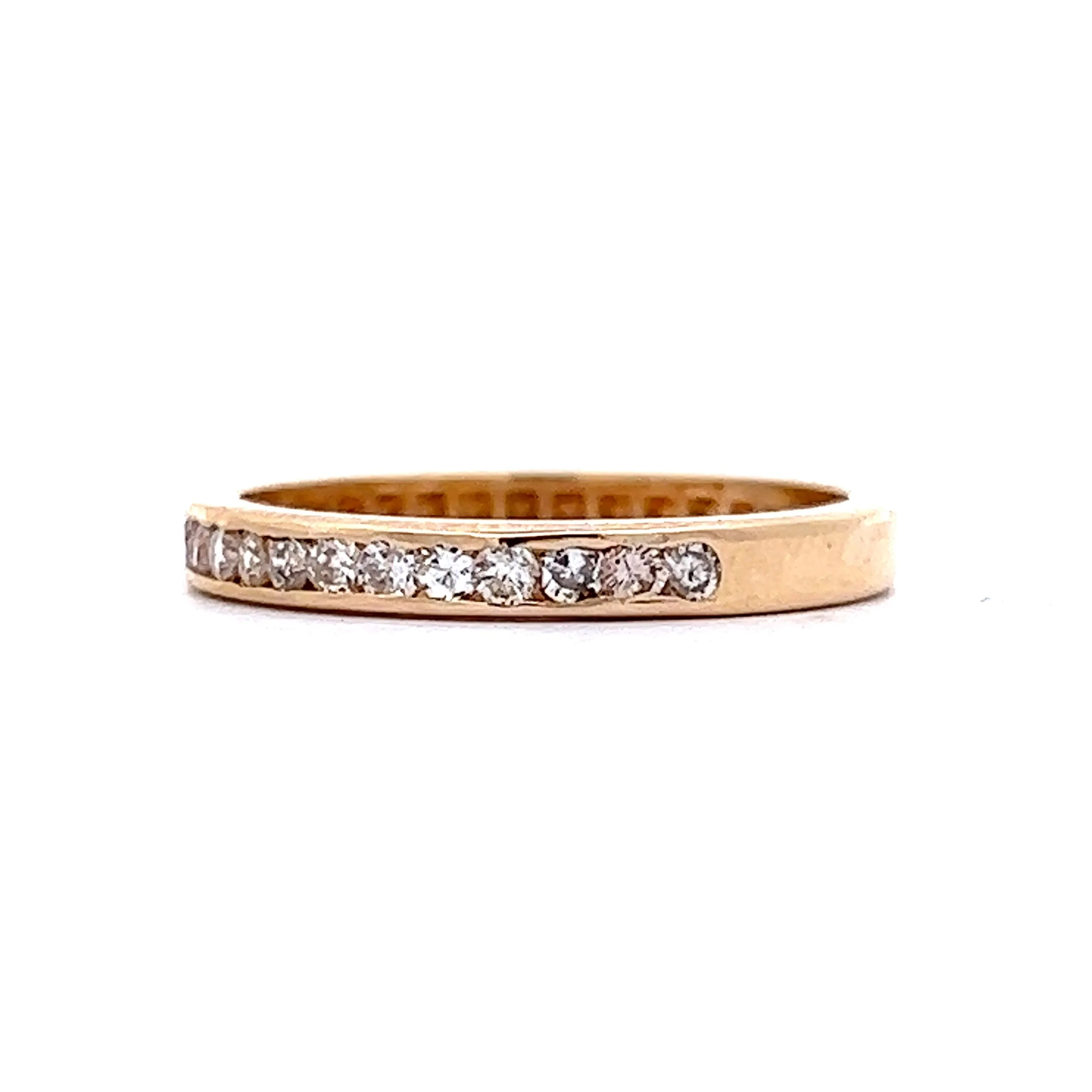 .30 Channel Set Diamond Band in 14k Yellow Gold - Image 2