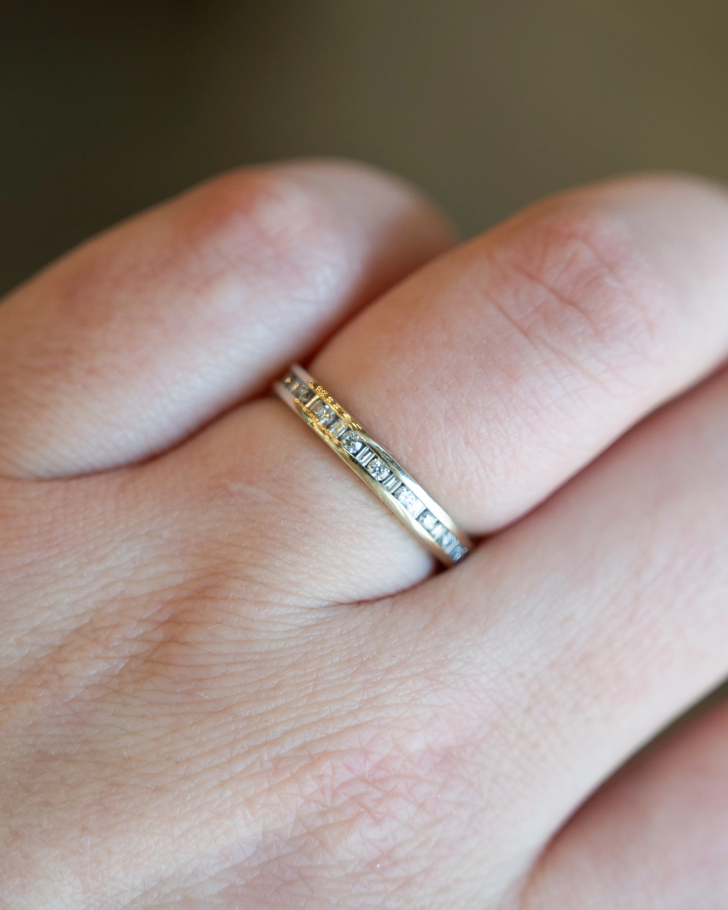 .30 Channel Set Diamond Wedding Band in 14k - Image 7