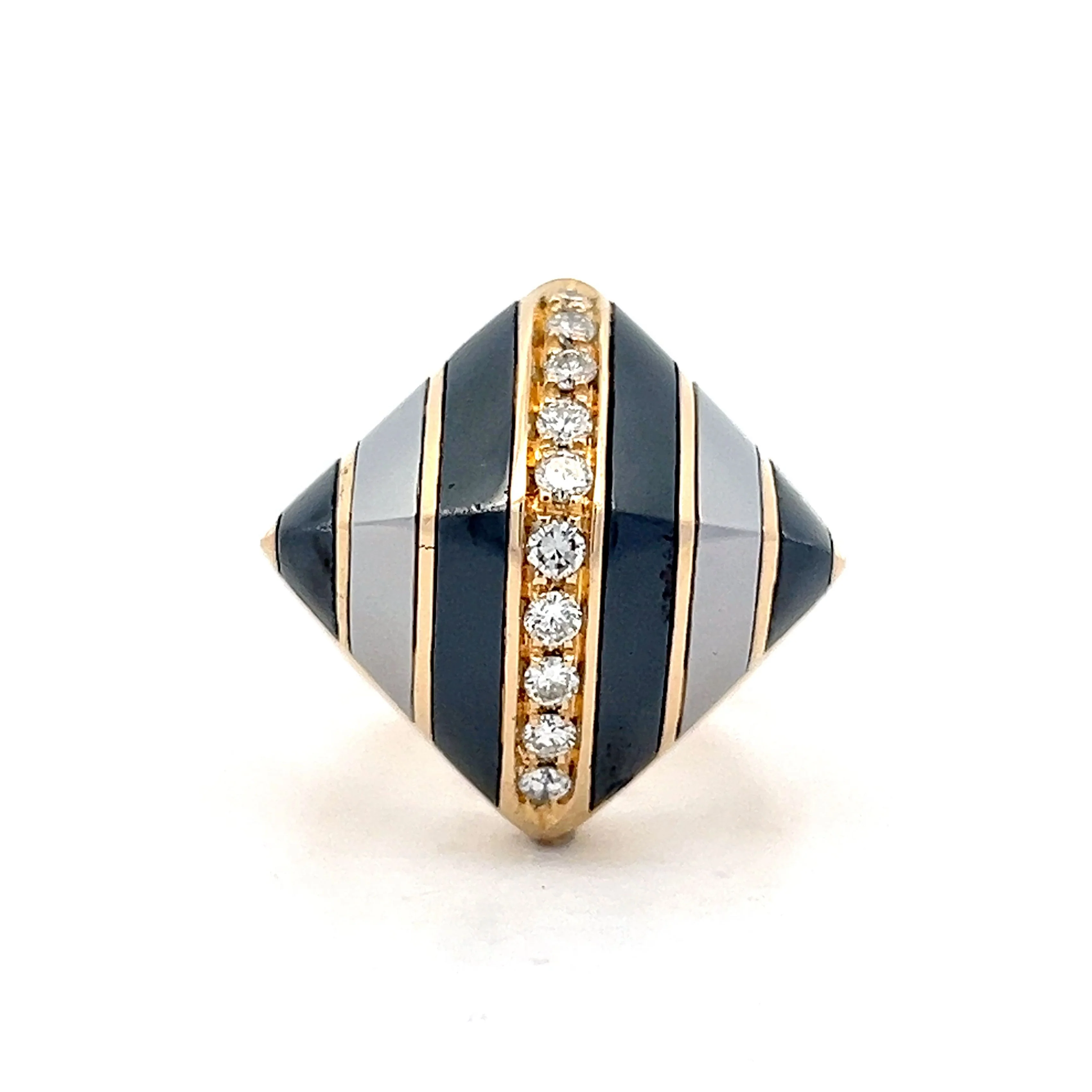 .30 Diamond Cocktail Statement Ring in 18k Yellow Gold
