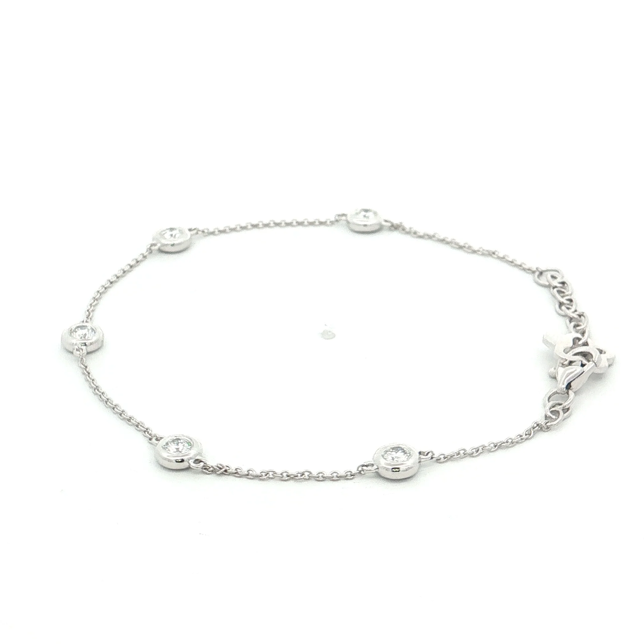.30 Diamonds By The Yard Bracelet 14k White Gold - Image 2