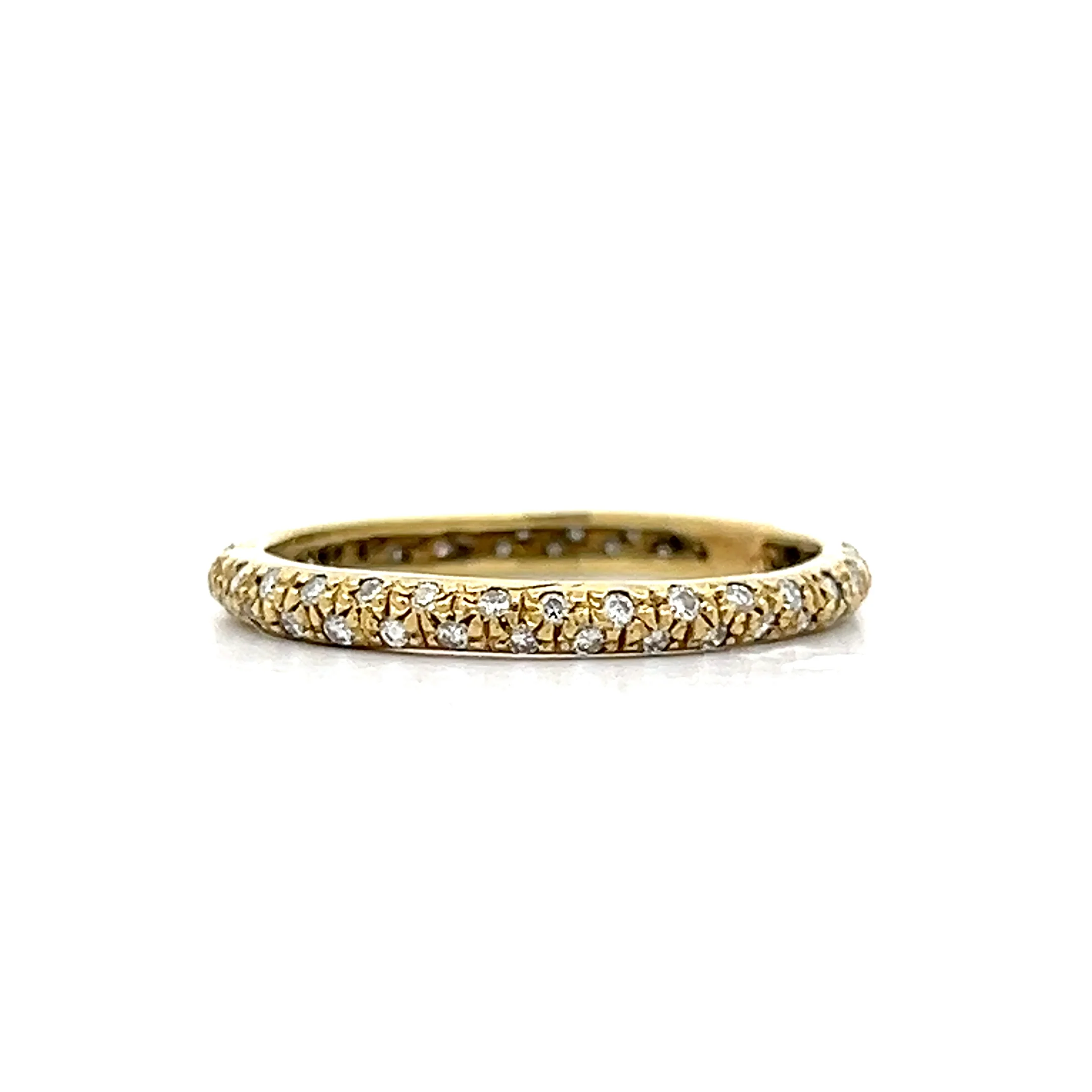 .30 Pave Diamond Eternity Wedding Band in 18k - Image 2