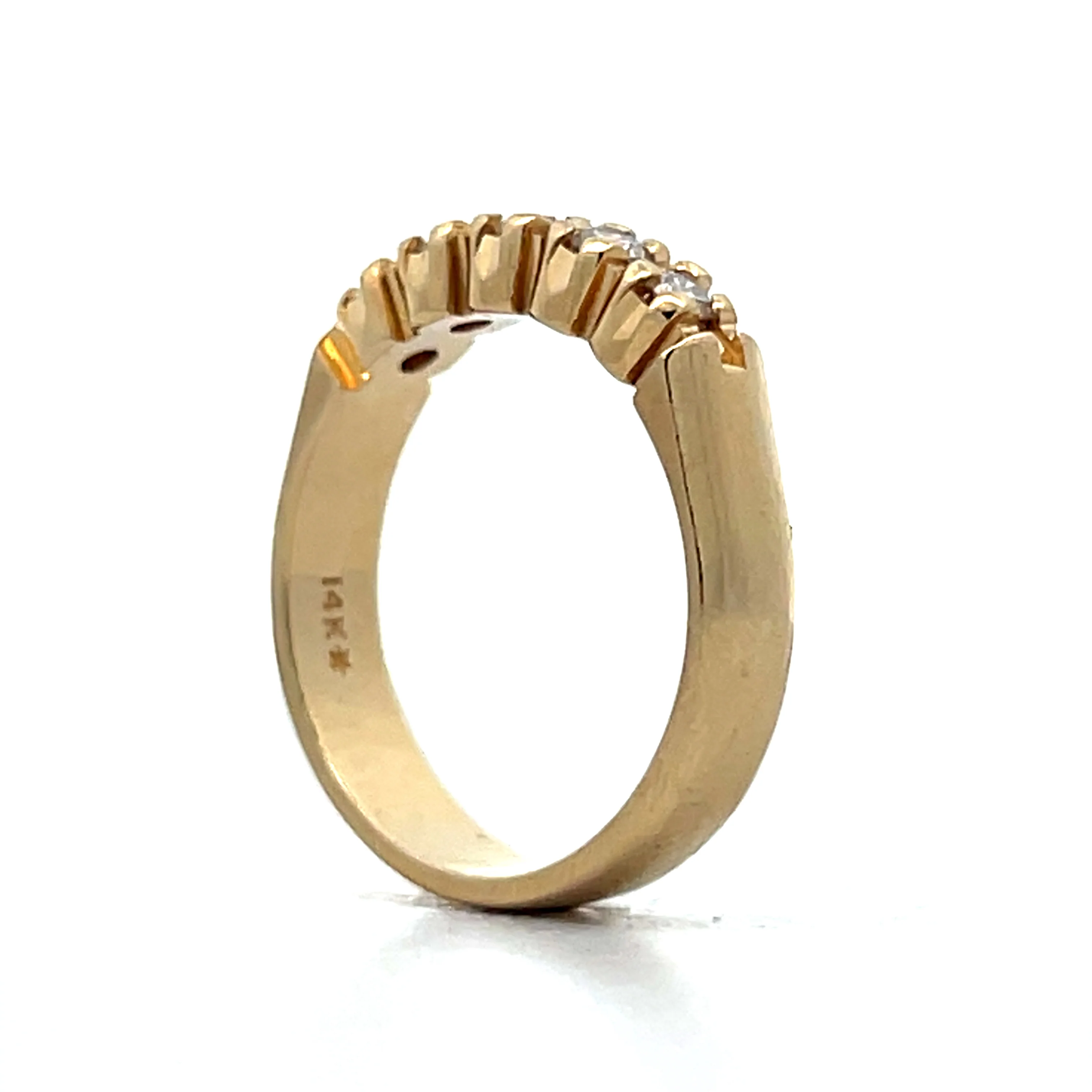 .30 Round Brilliant Diamond 5 Stone Band in 14k - Image 5