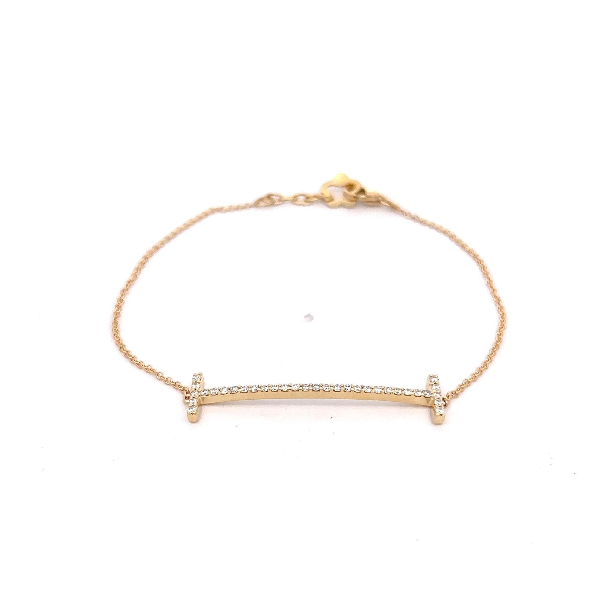 .30 Round Diamond Bracelet, Yellow Gold