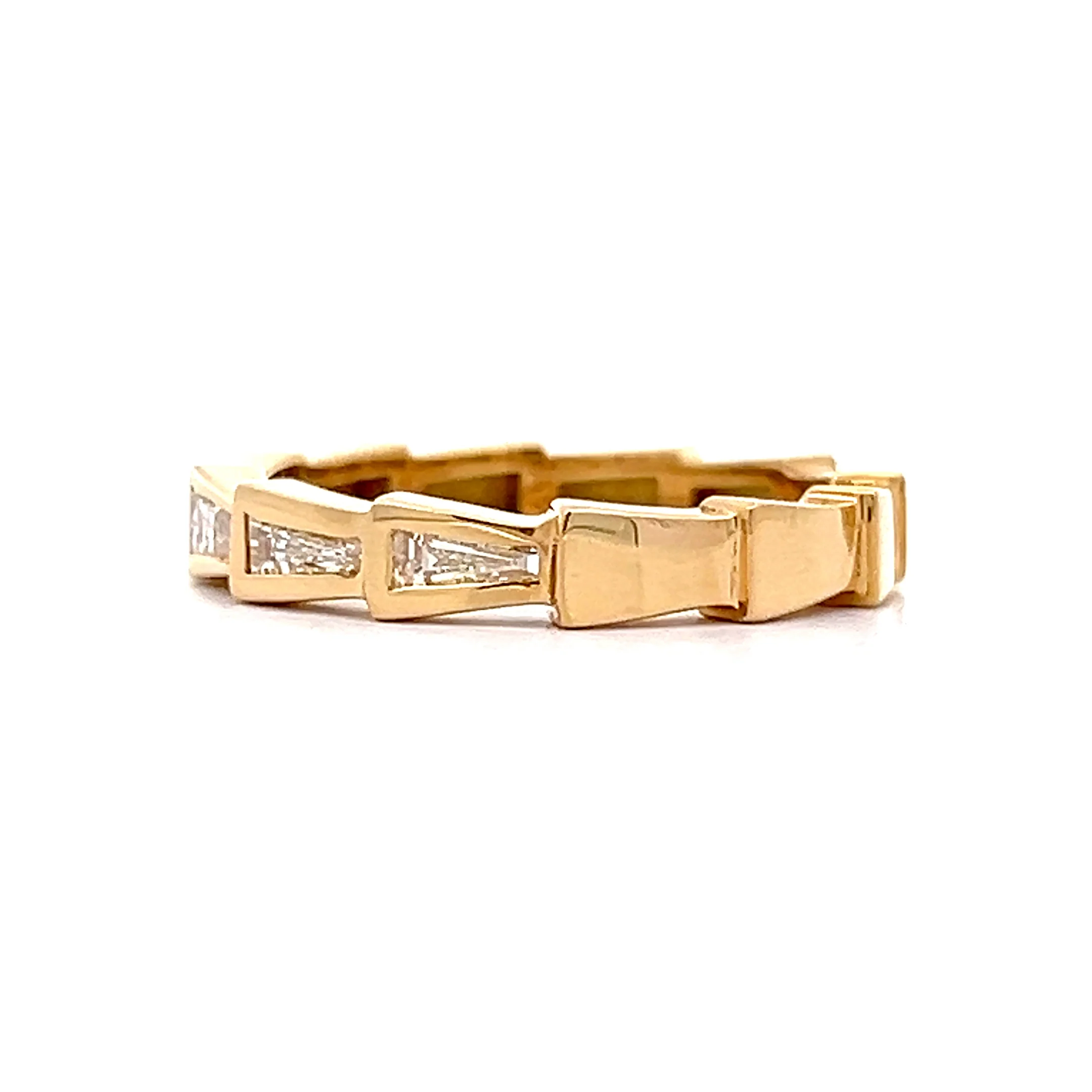 .30 Tapered Baguette Diamond Band in 18k - Image 2