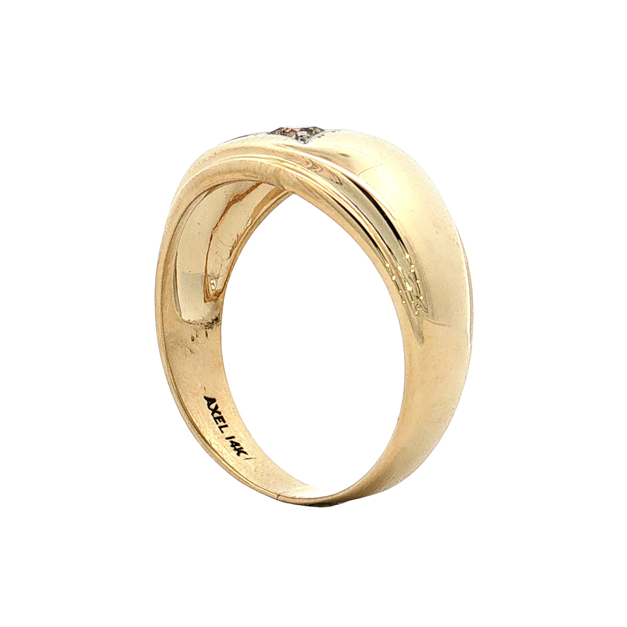 .30 Vintage Mid-Century Diamond Men's Ring 14k - Image 5