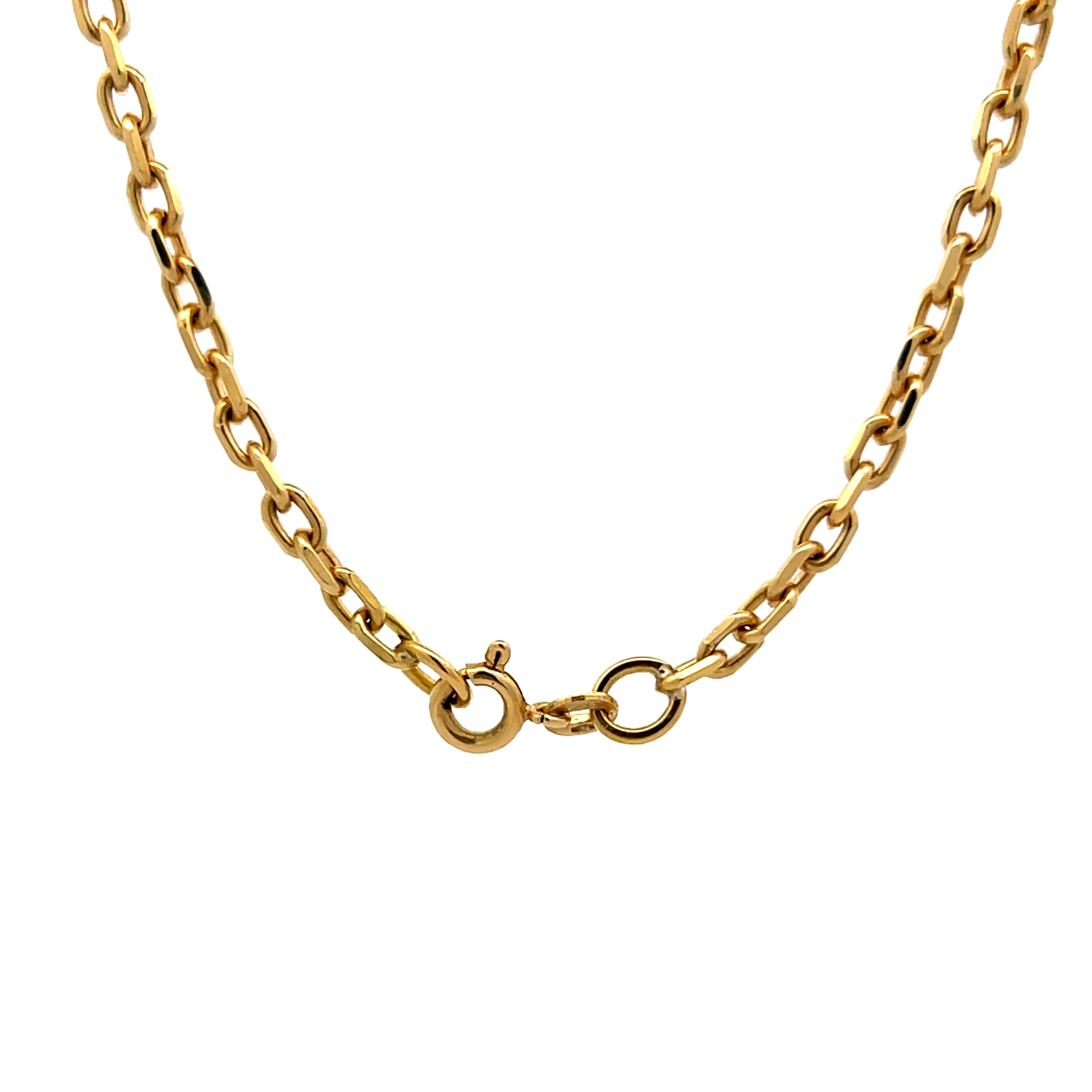 31 Inch Oval Curb Link Necklace in 18k Yellow Gold - Image 4