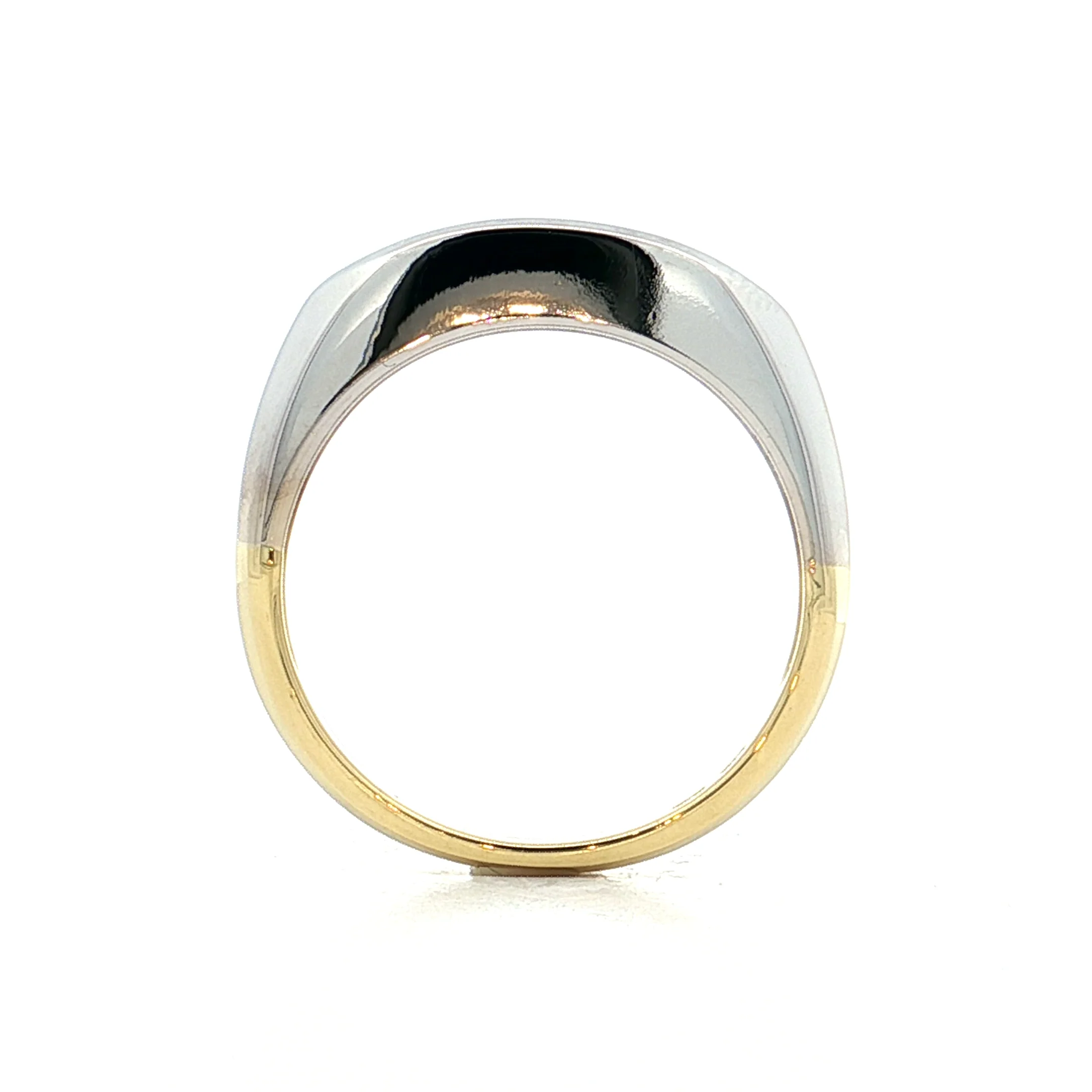 .31 Mens Diamond Wedding Band Two-Tone 18k - Image 4