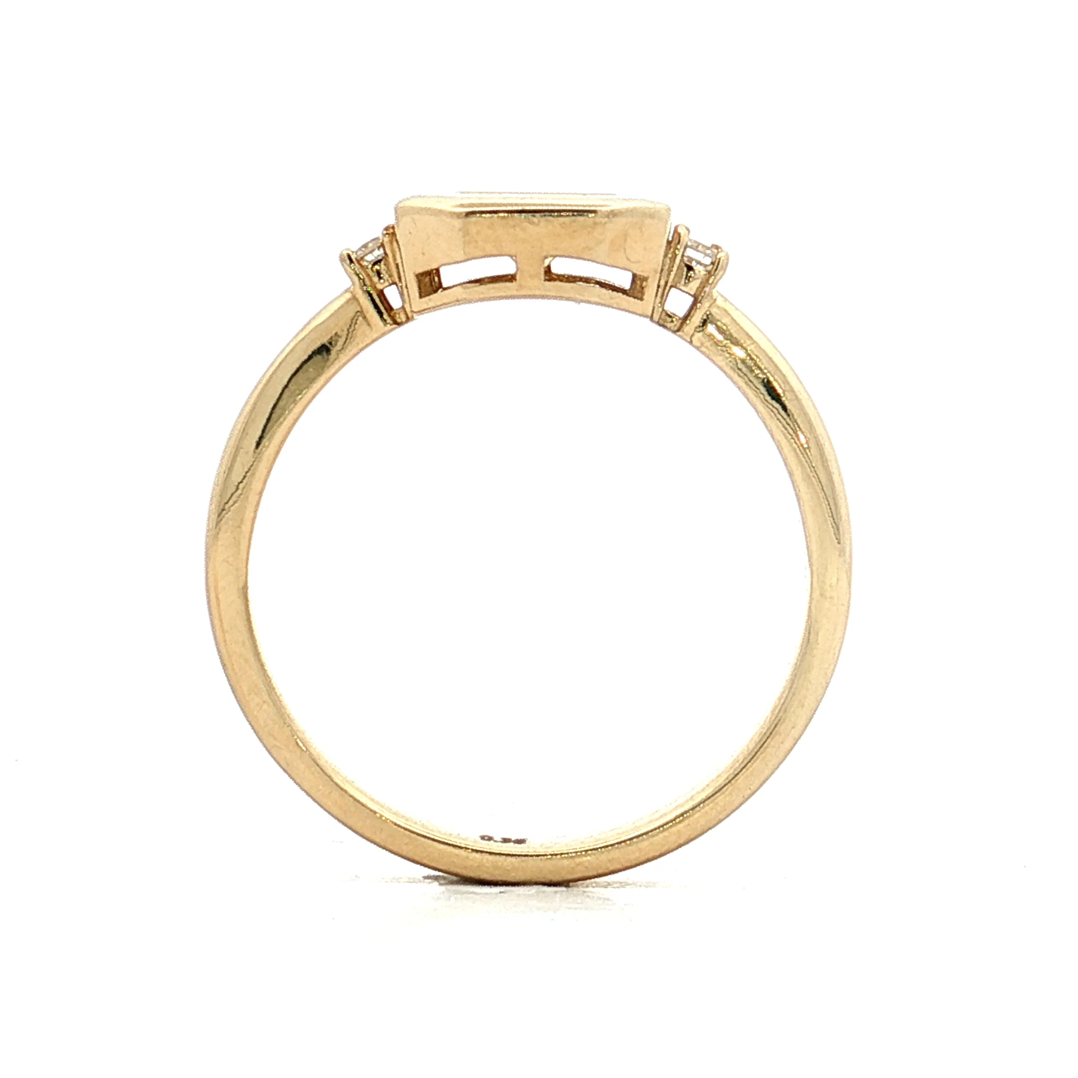 .31 Round Diamond Engagement Ring 14k Yellow Gold - Image 4