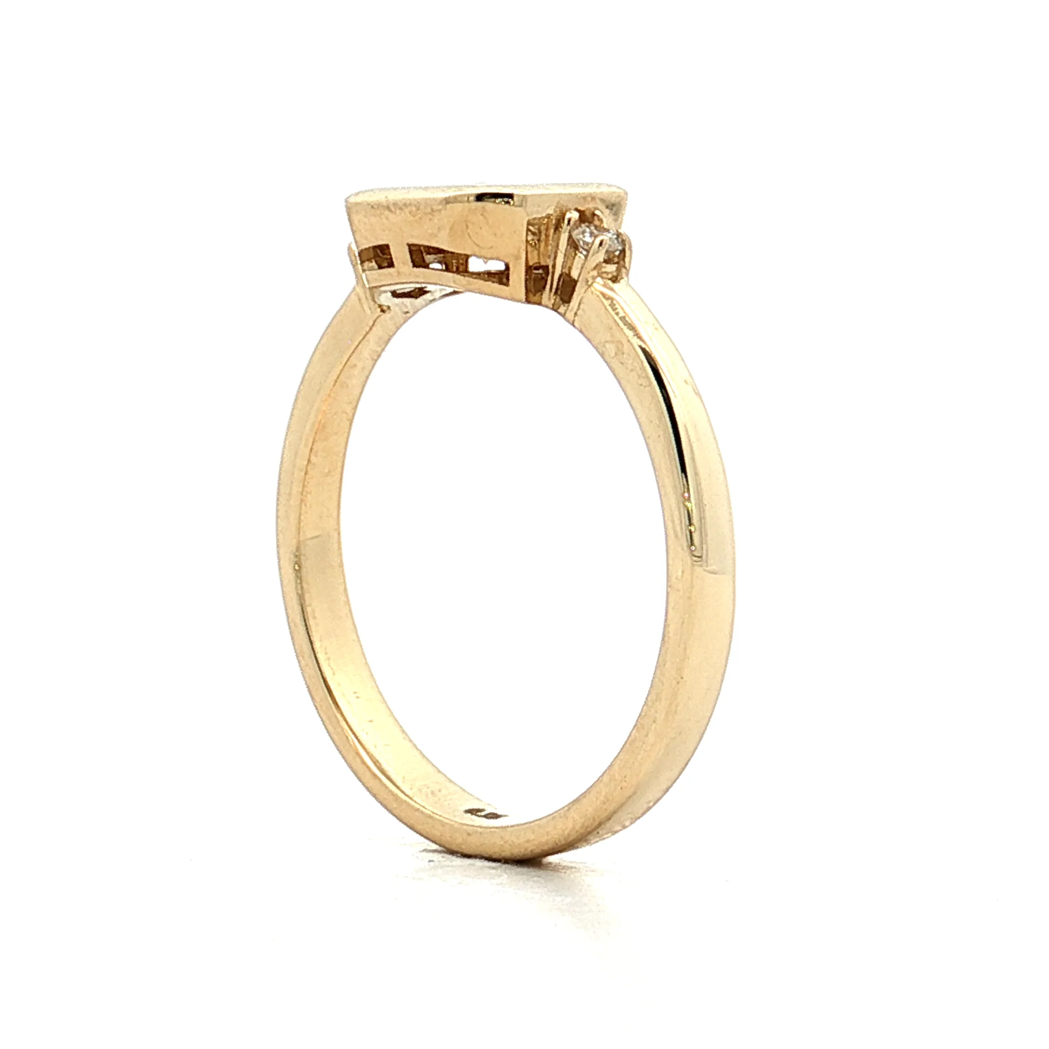 .31 Round Diamond Engagement Ring 14k Yellow Gold - Image 5