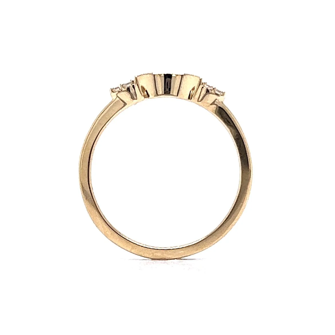 .31 Tiara Diamond Wedding Band in 14k Yellow Gold - Image 4