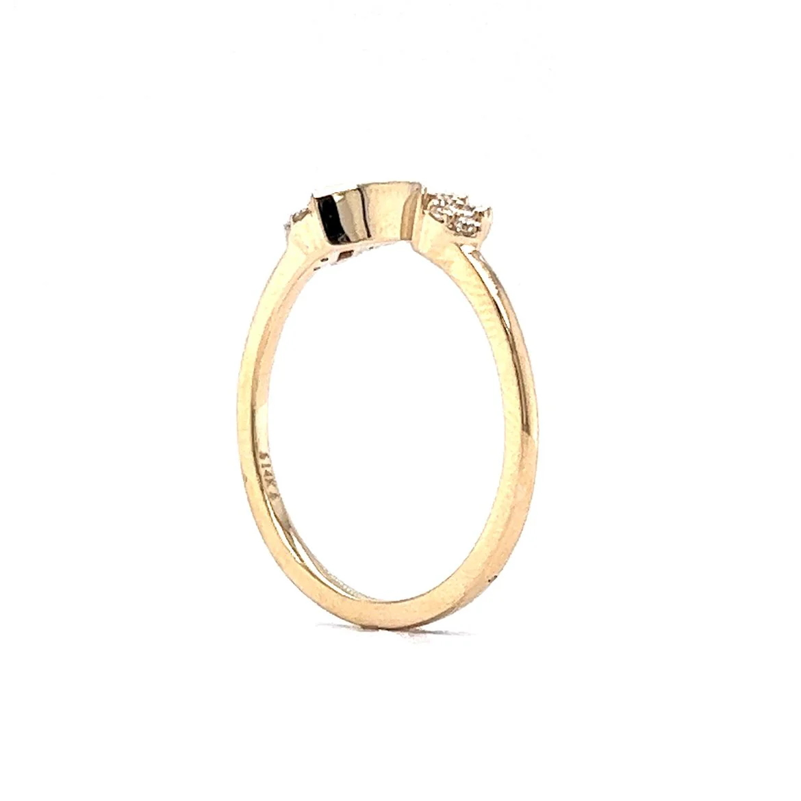 .31 Tiara Diamond Wedding Band in 14k Yellow Gold - Image 5