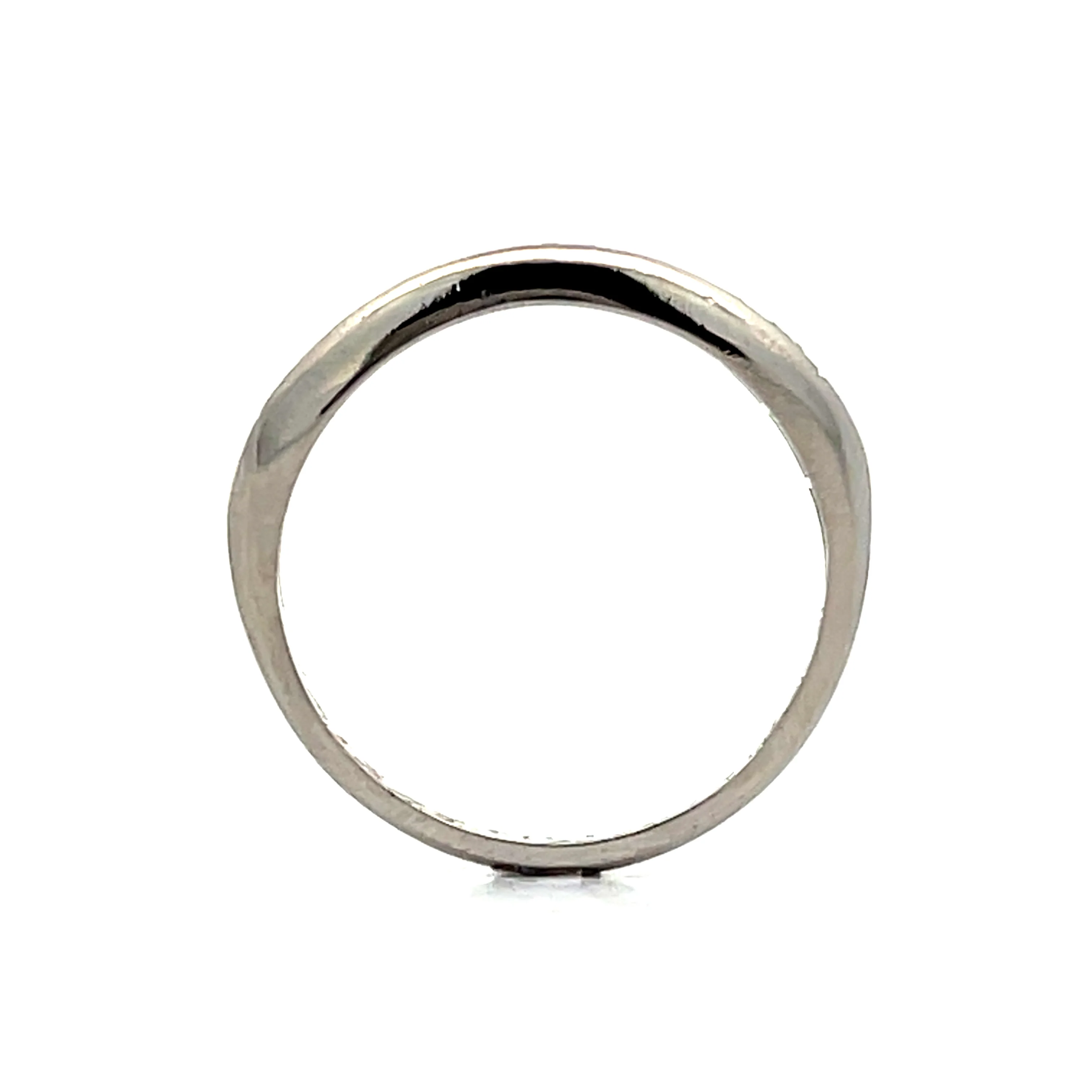 .32 Antique Art Deco Diamond Wedding Band in Platinum - Image 4