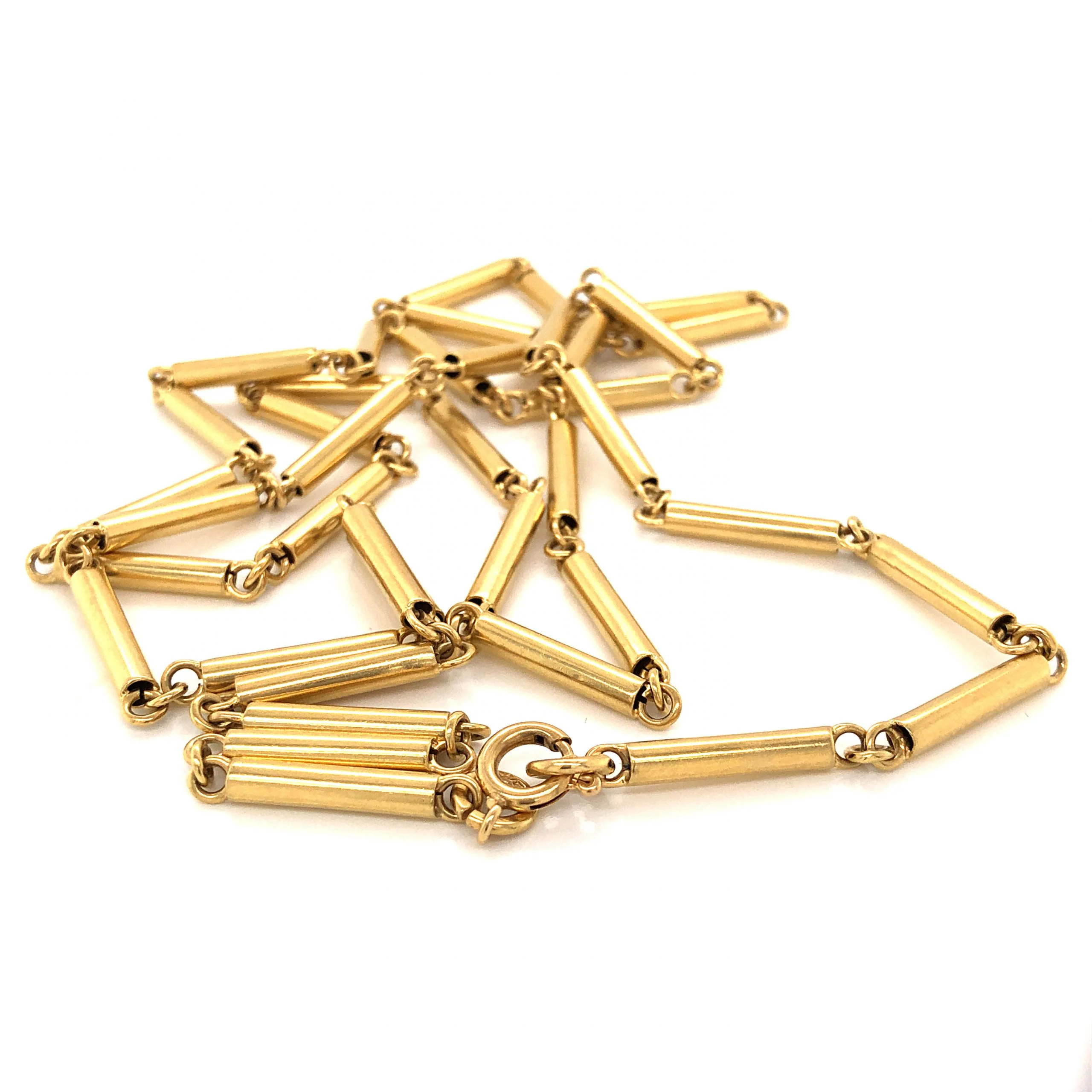 32 Inch Link Chain Necklace in 18k Yellow Gold - Image 4