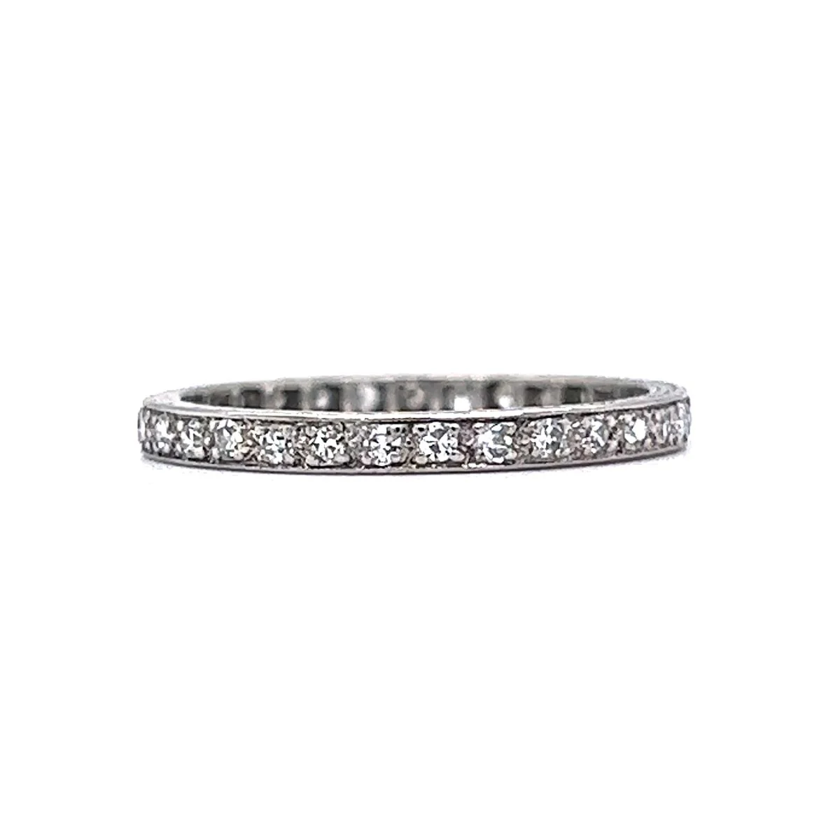 .32 Art Deco Diamond Eternity Wedding Band in Platinum - Image 3