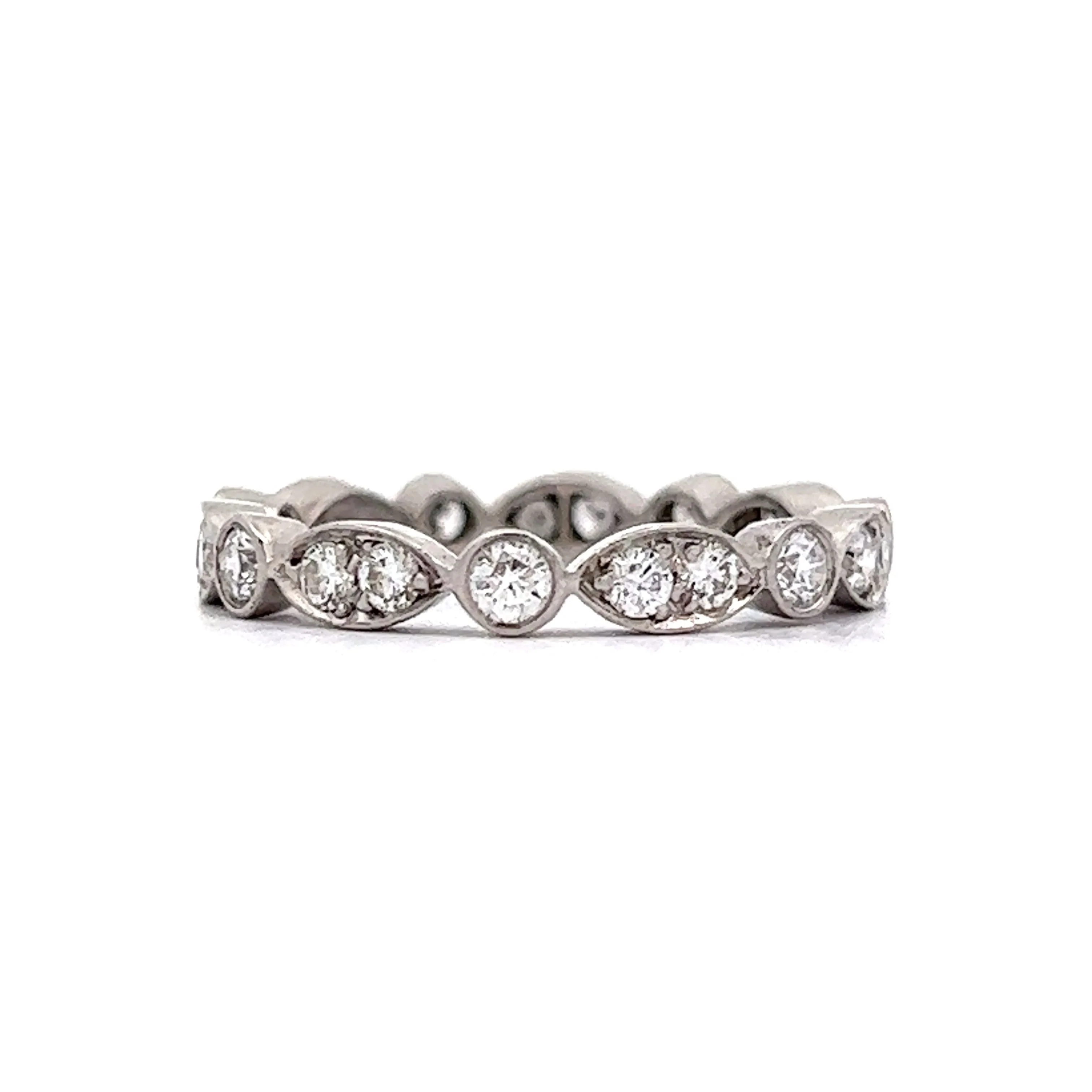 Tiffany & Co. Bezel Diamond Eternity Wedding Band in Platinum