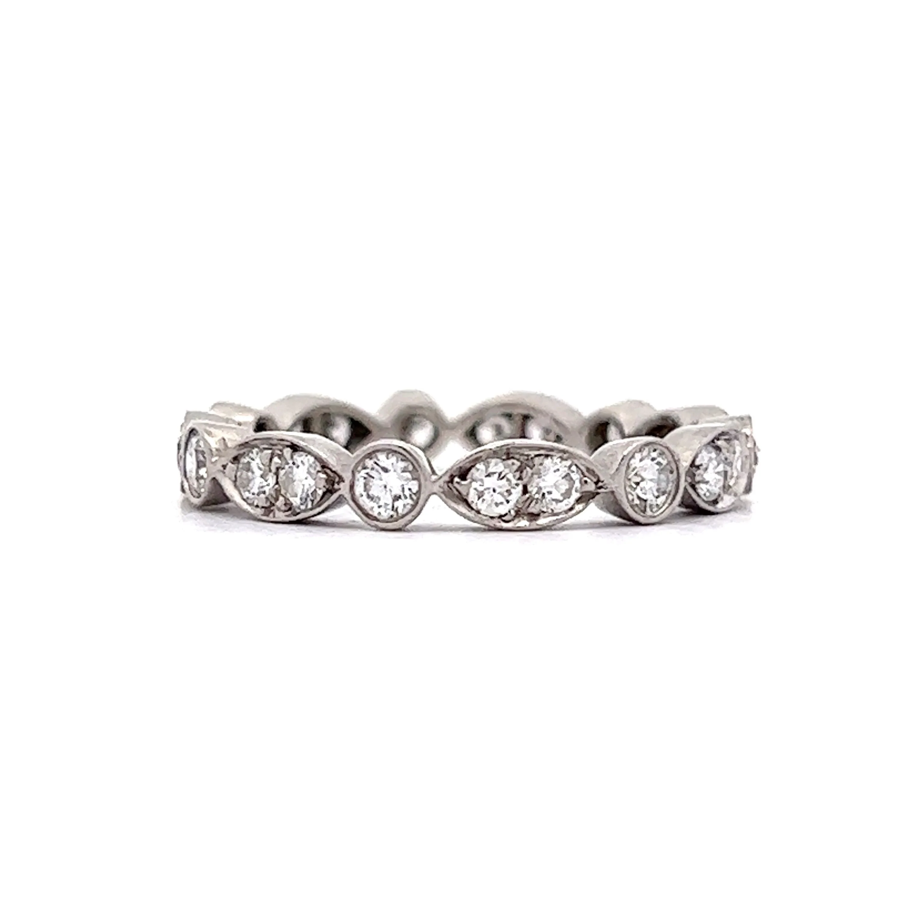 Tiffany & Co. Bezel Diamond Eternity Wedding Band in Platinum - Image 2