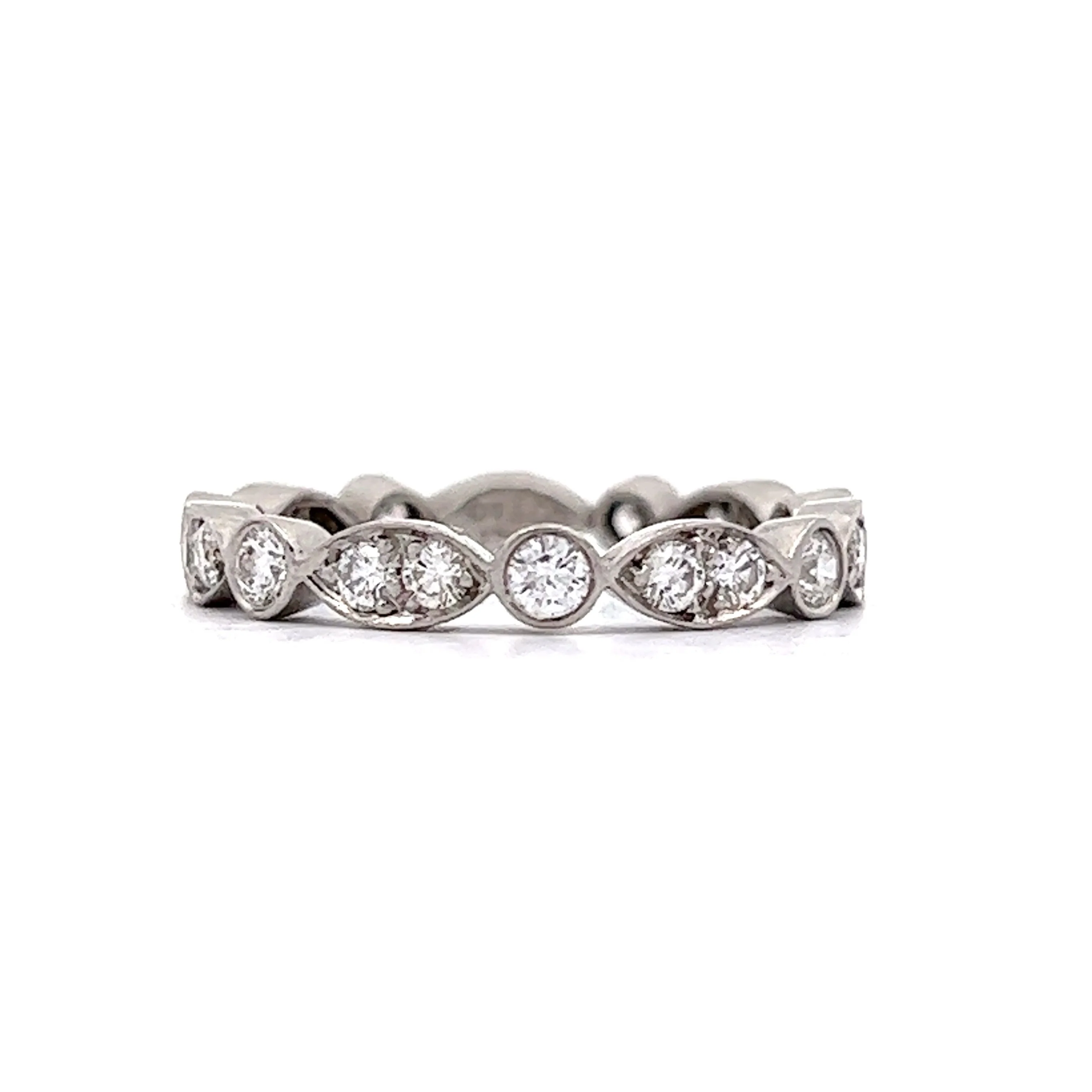 Tiffany & Co. Bezel Diamond Eternity Wedding Band in Platinum - Image 3
