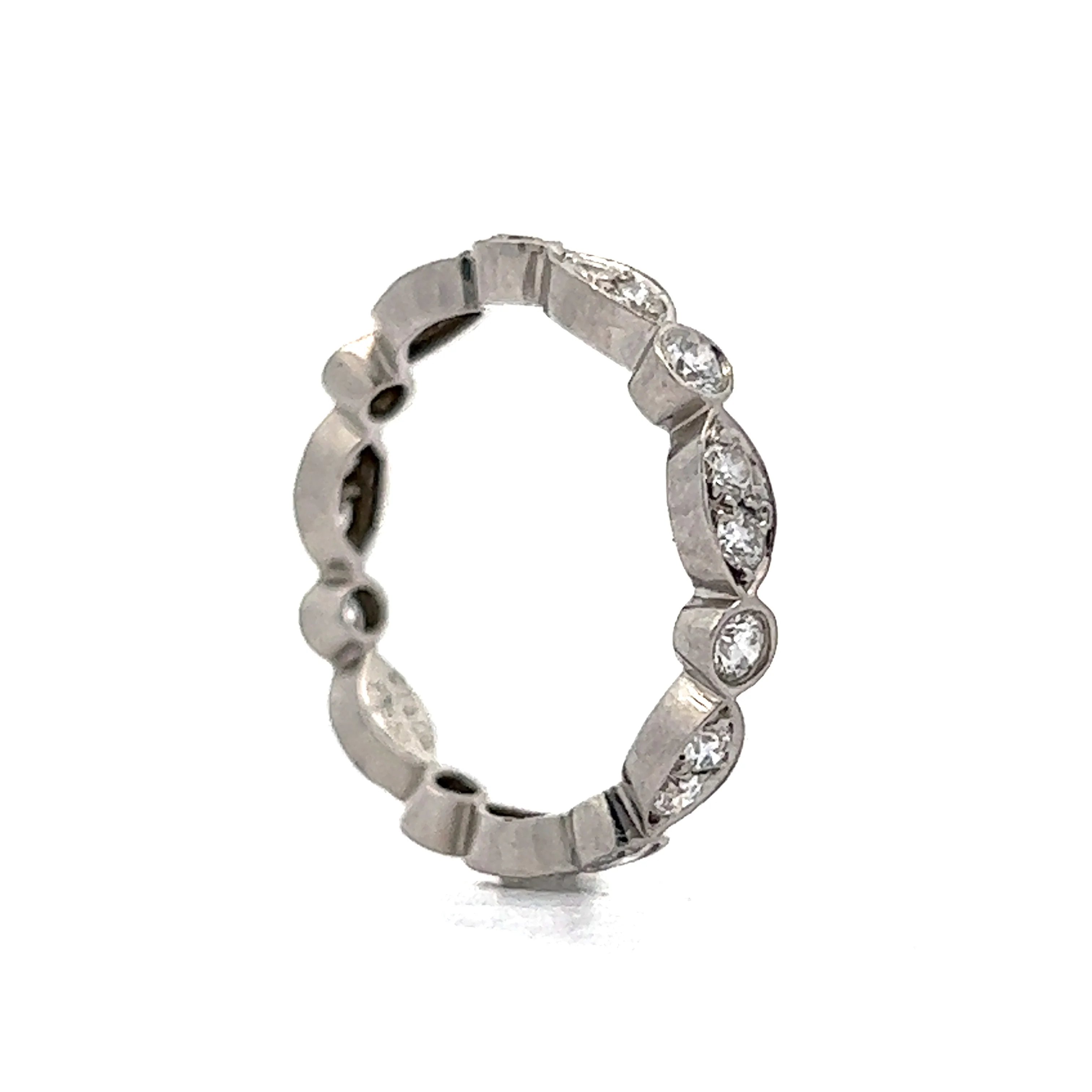 Tiffany & Co. Bezel Diamond Eternity Wedding Band in Platinum - Image 5