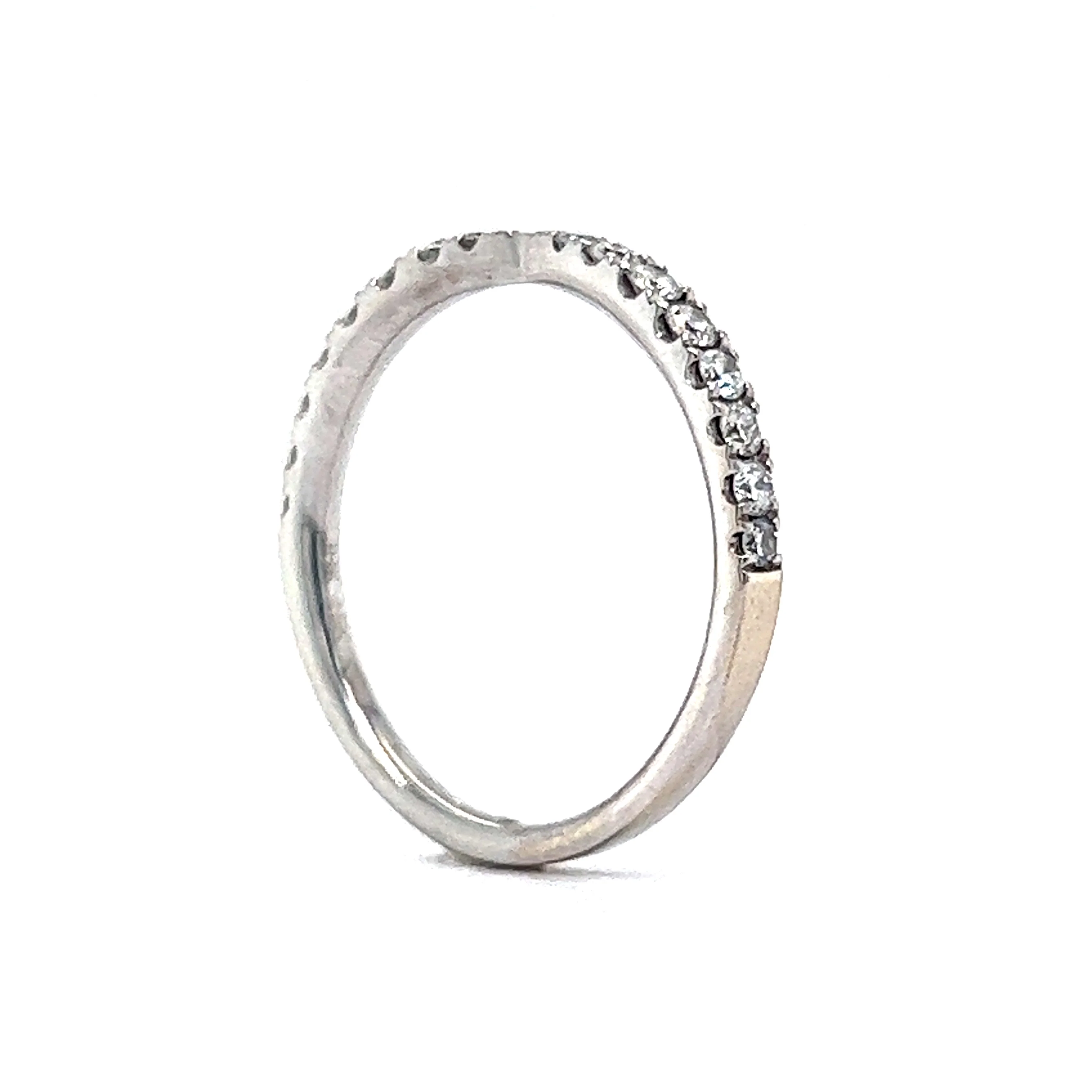 .33 Diamond Half-Eternity Twist Band in 18k White Gold - Image 5