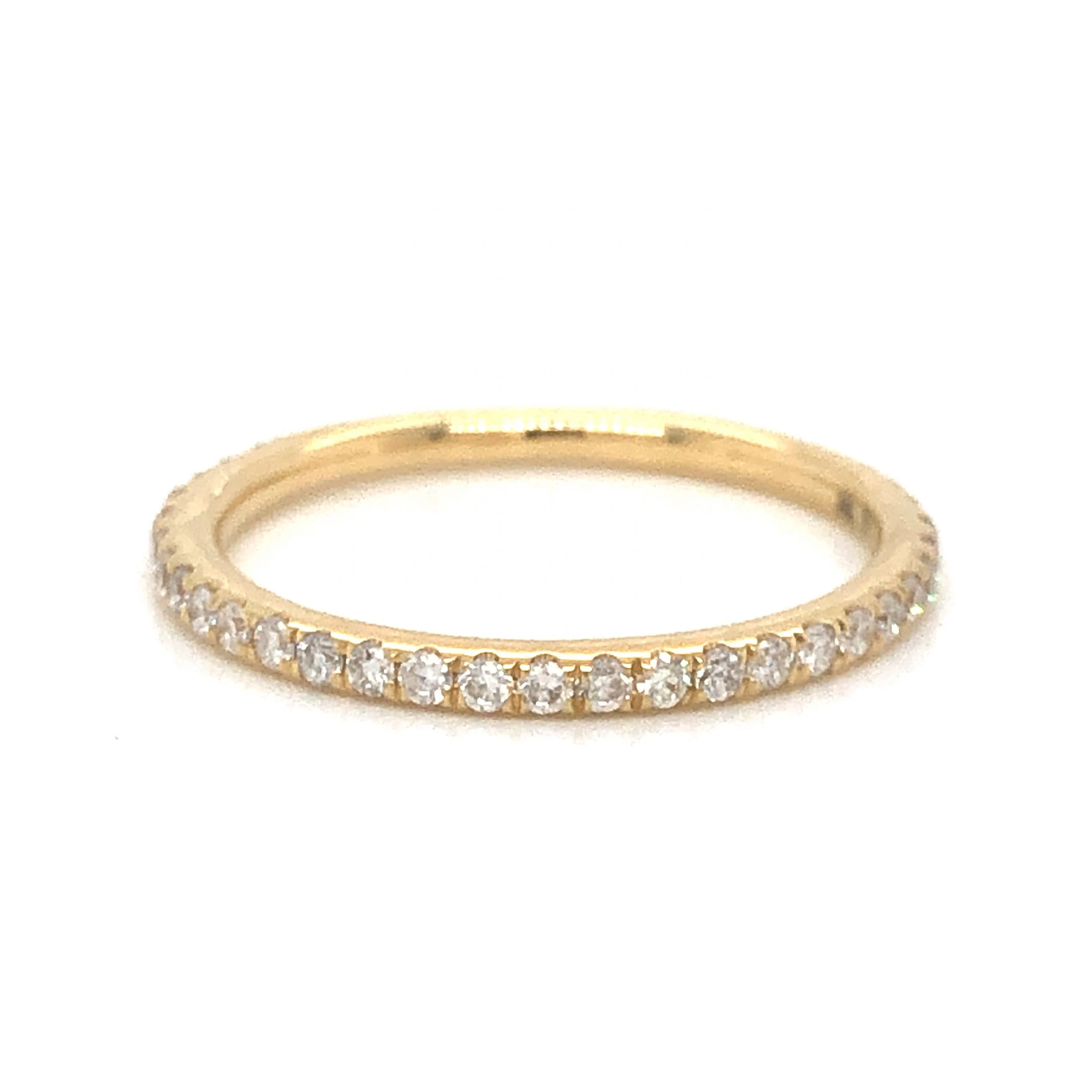 .33 Modern Diamond Wedding Band in 14k Yellow Gold - Image 3
