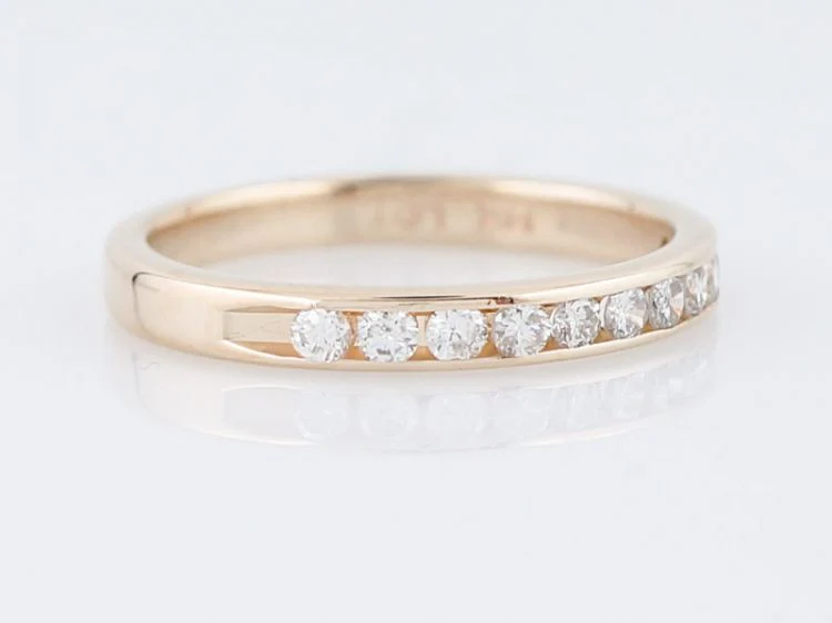.33 Round Diamond Wedding Band in 14k Yellow Gold - Image 2