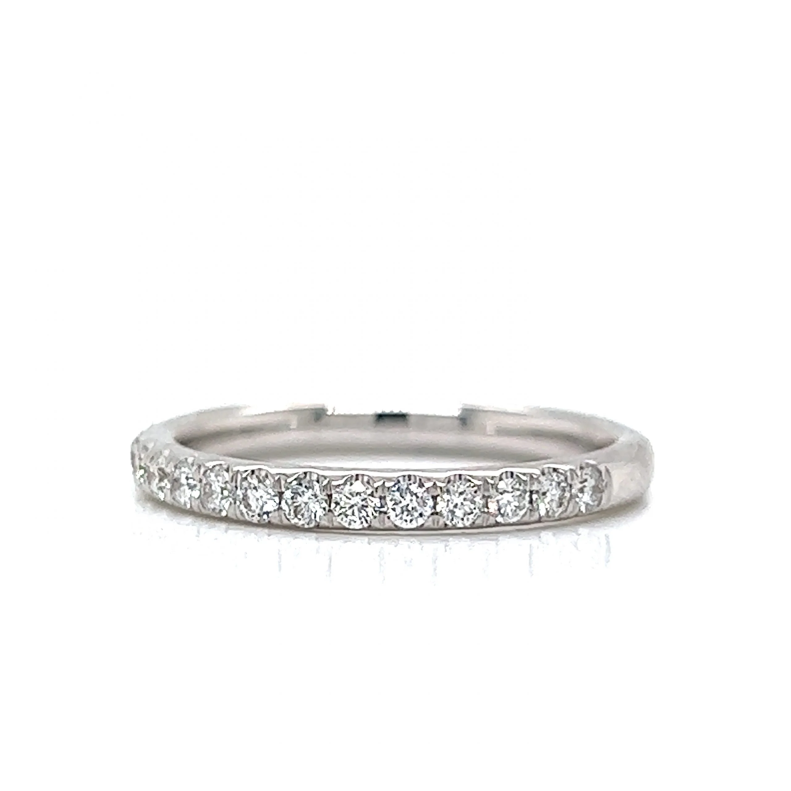 .34 Classic Diamond Wedding Band in 14k White Gold - Image 2