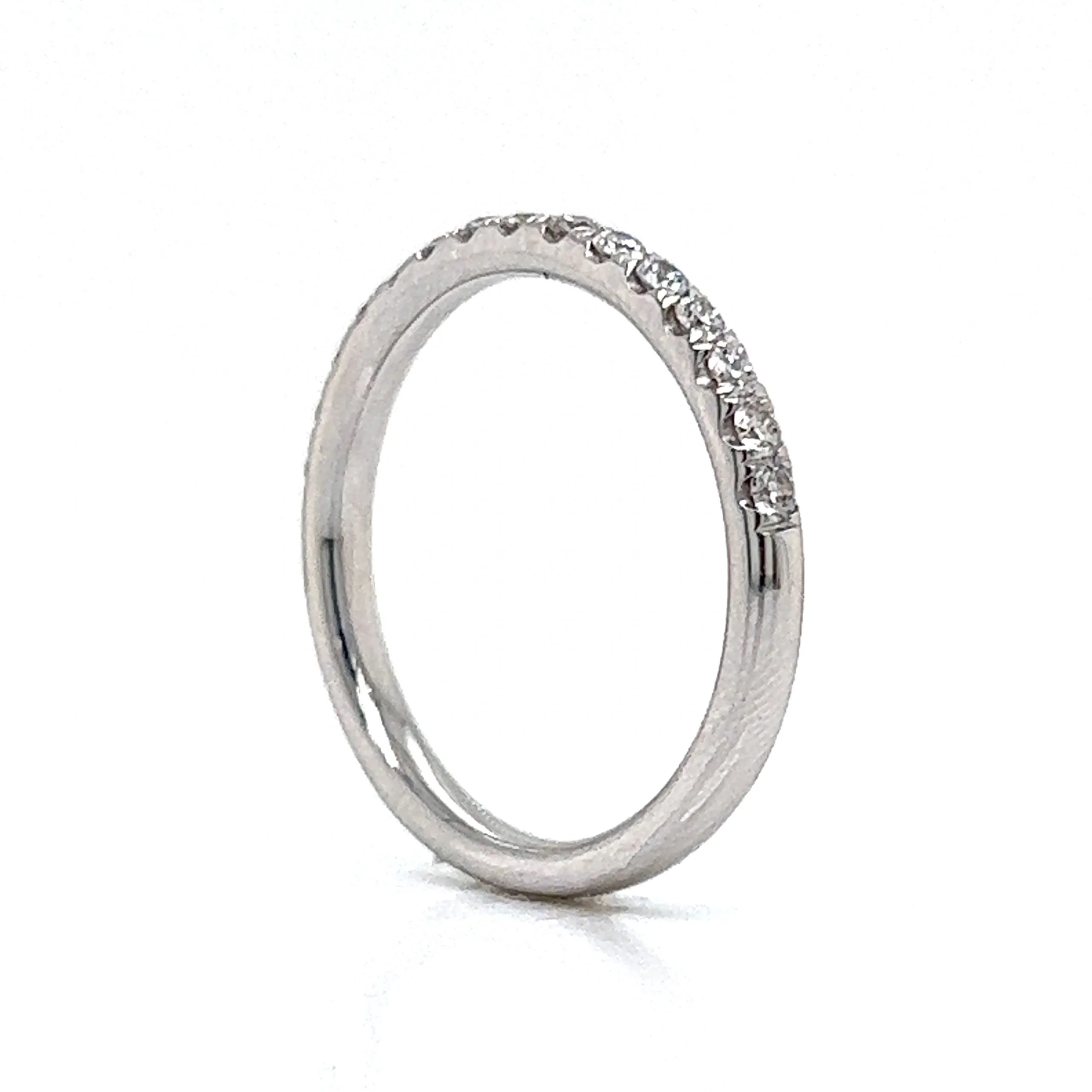 .34 Classic Diamond Wedding Band in 14k White Gold - Image 5