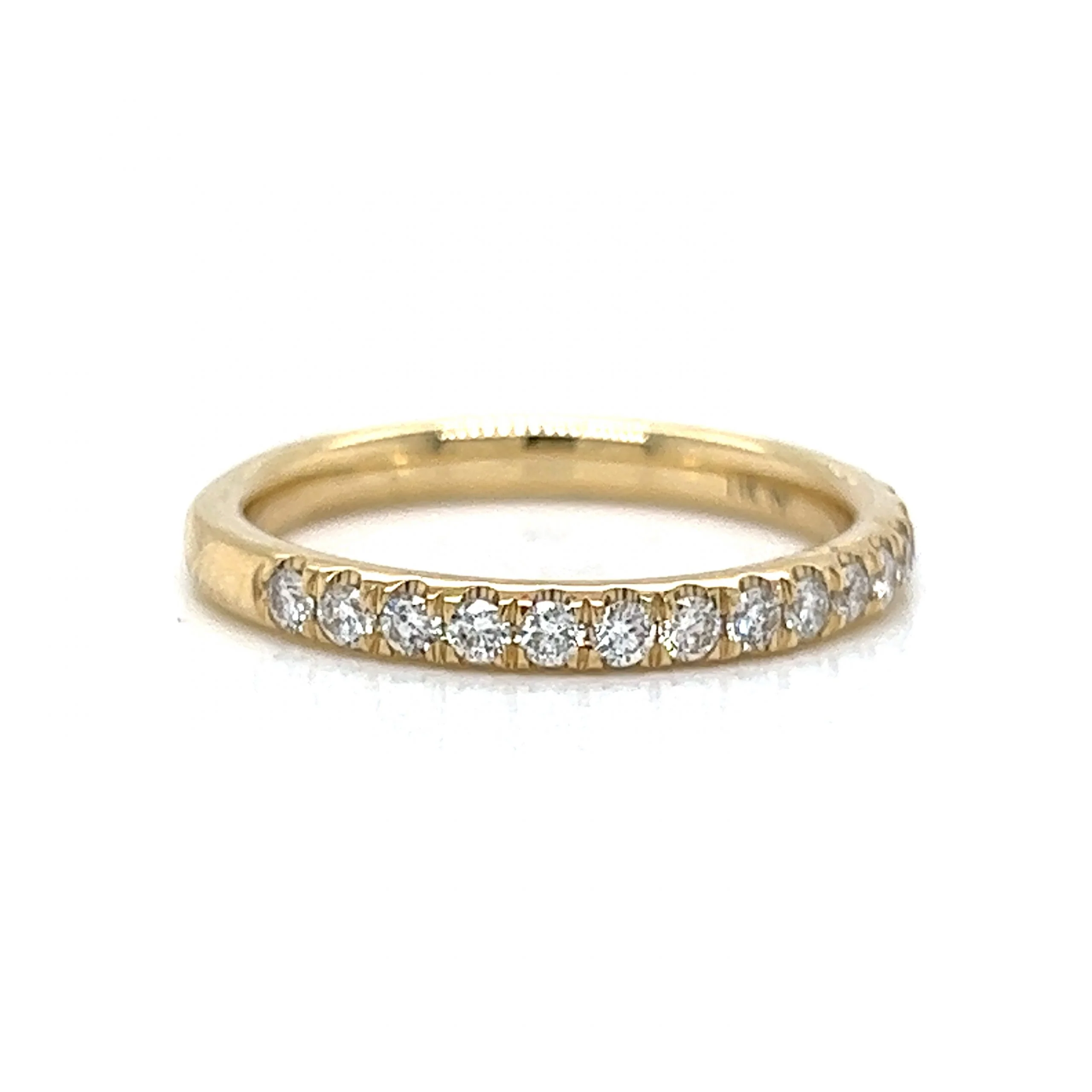 .34 Classic Round Diamond Wedding Band in 14k Yellow Gold - Image 3