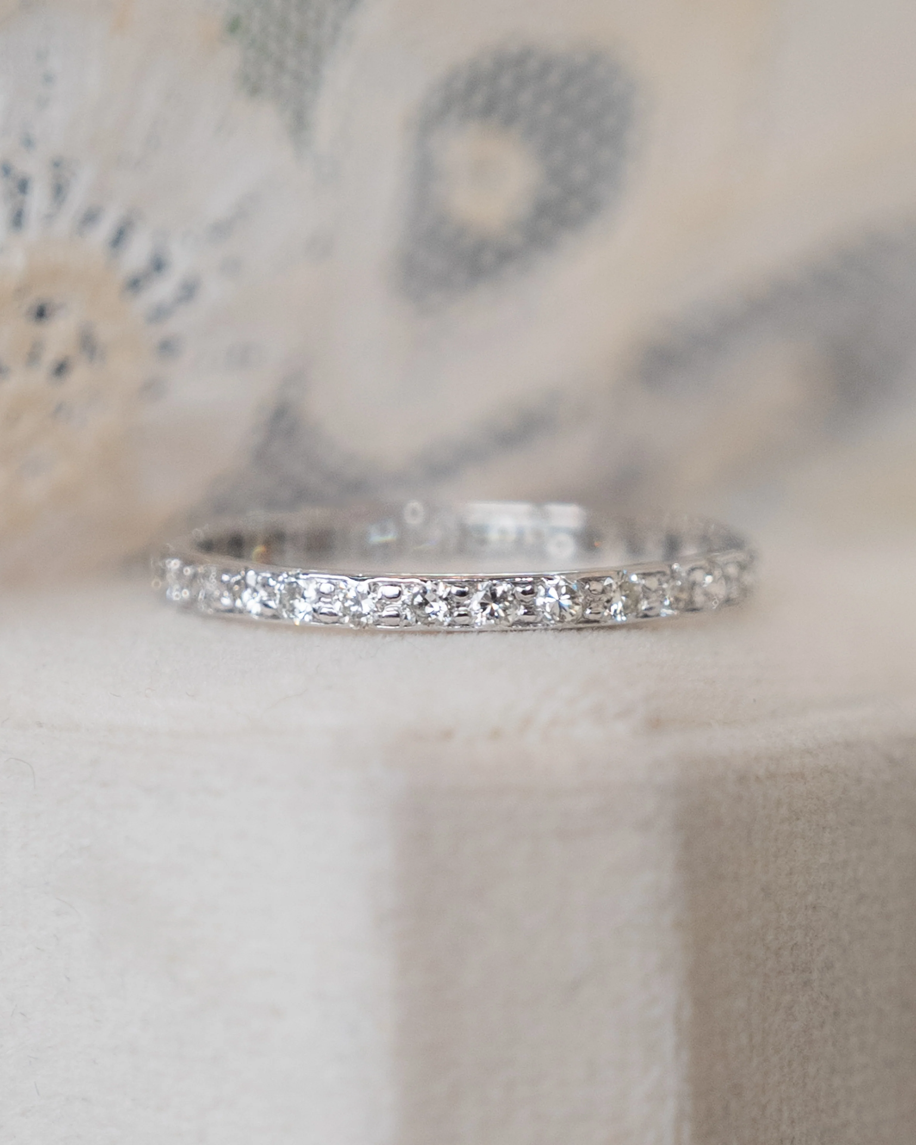 .35 Diamond Eternity Wedding Band in 18k - Image 6