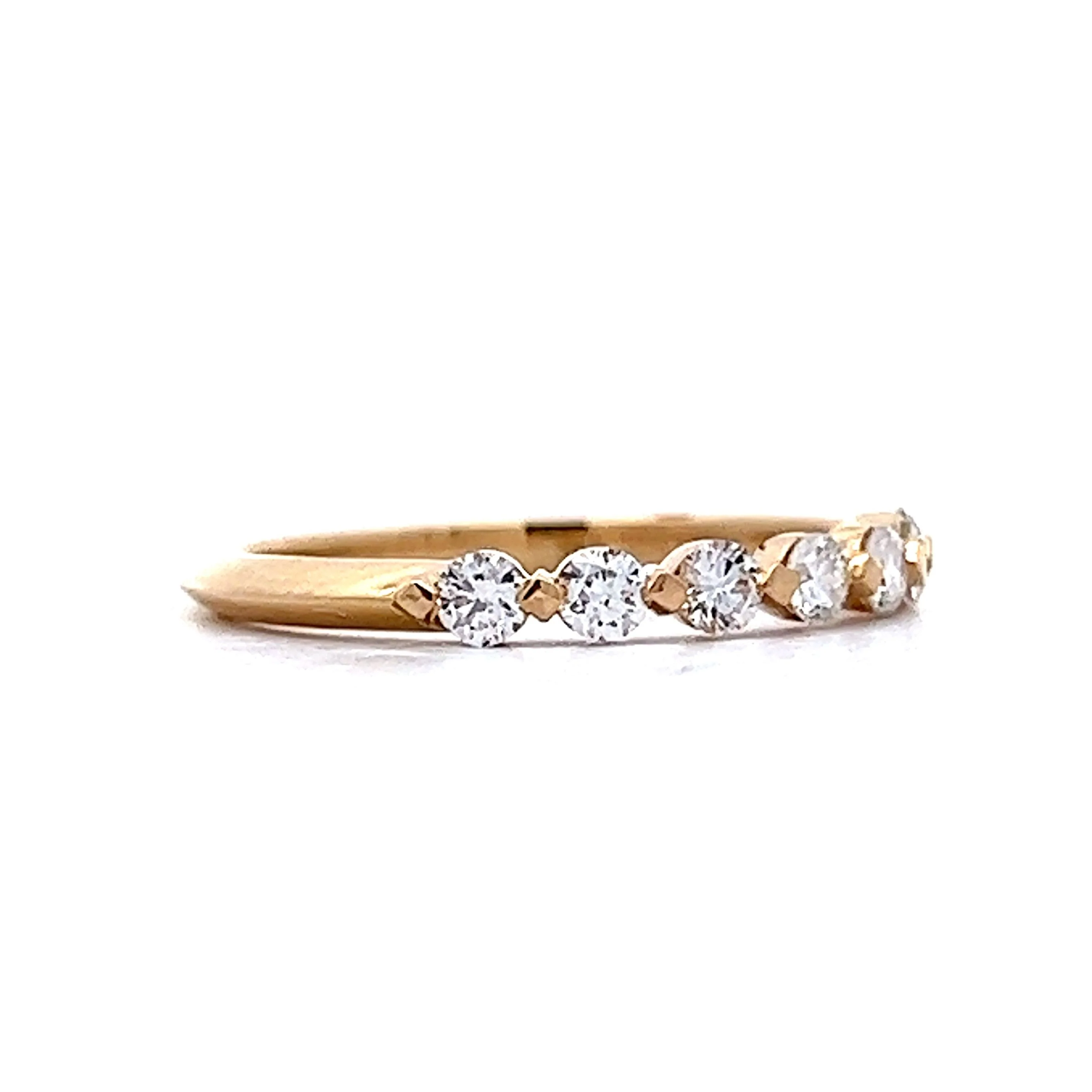.35 Brilliant Diamond Wedding Band in 14k Yellow Gold - Image 3