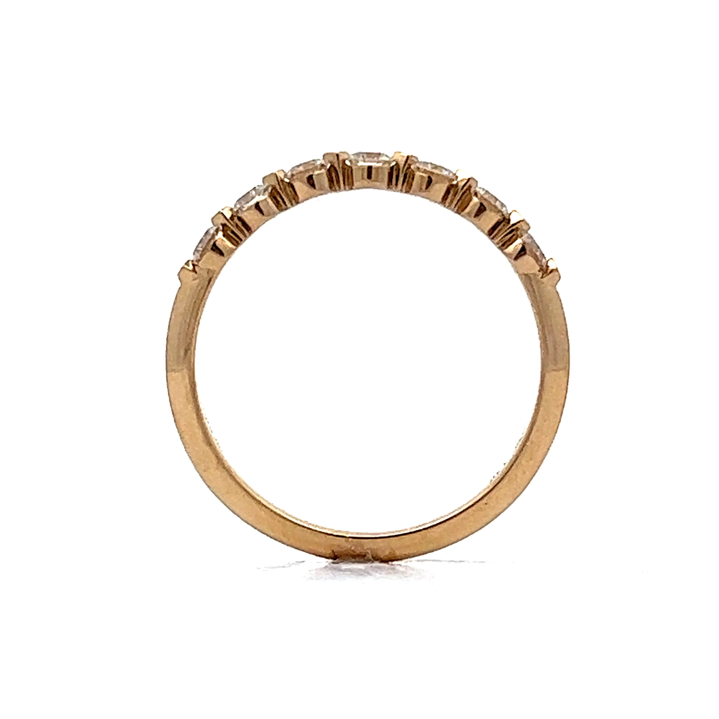 .35 Brilliant Diamond Wedding Band in 14k Yellow Gold - Image 4