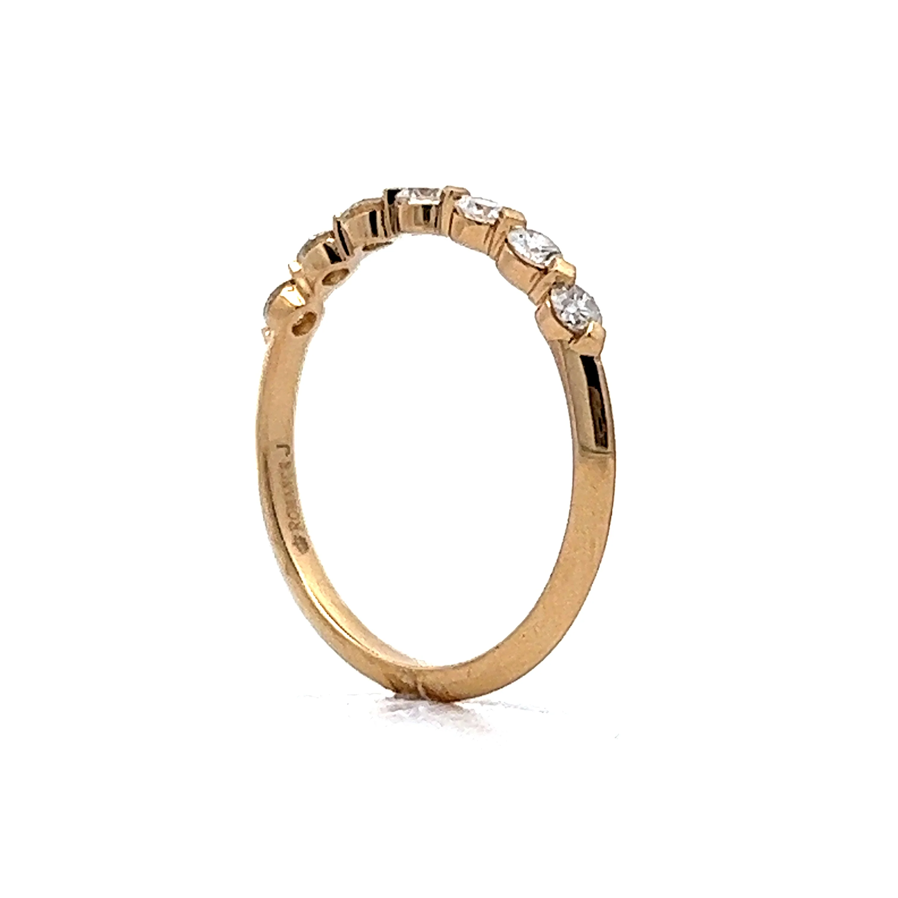 .35 Brilliant Diamond Wedding Band in 14k Yellow Gold - Image 5