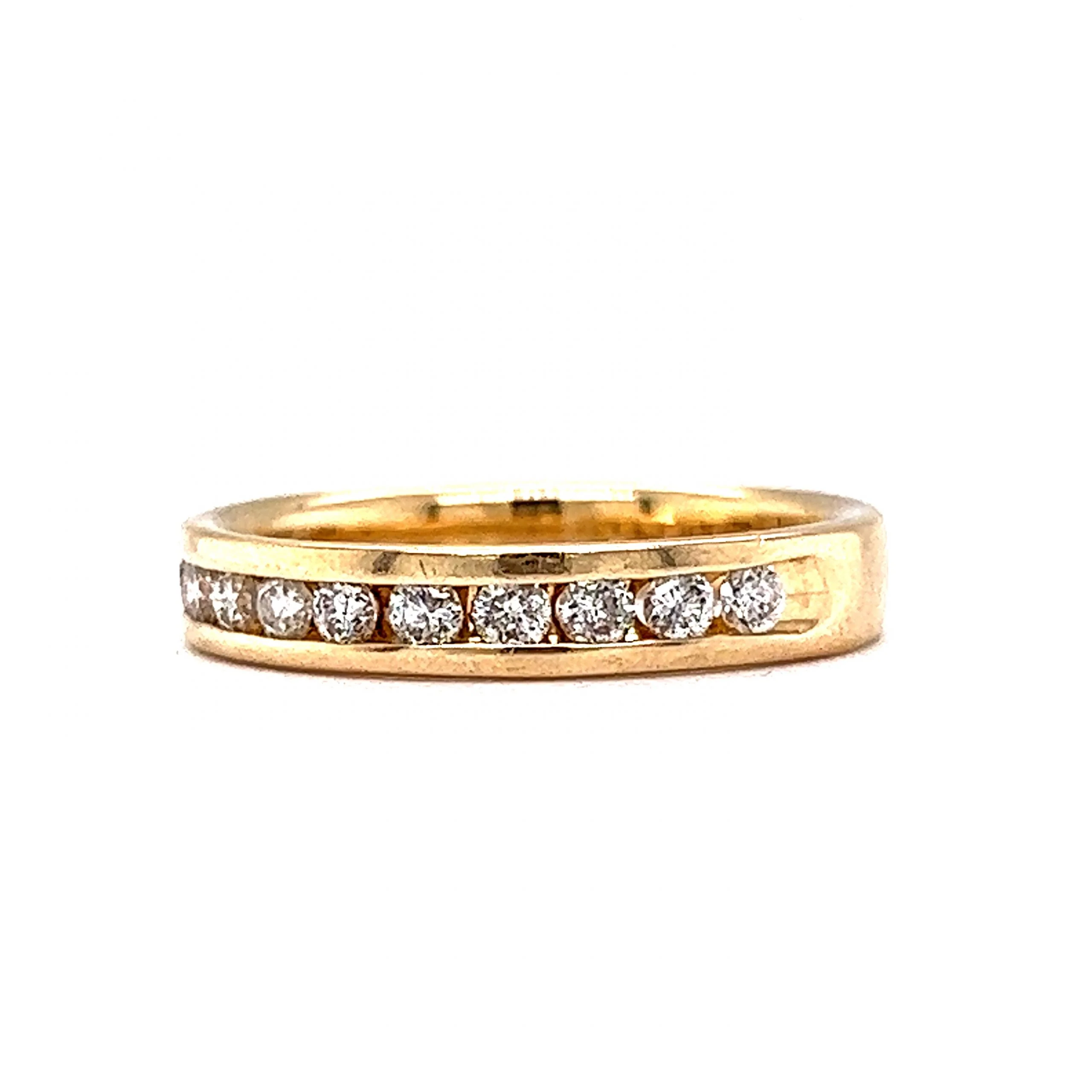 .36 Classic Channel Set Diamond Wedding Band in 14k Gold - Image 2