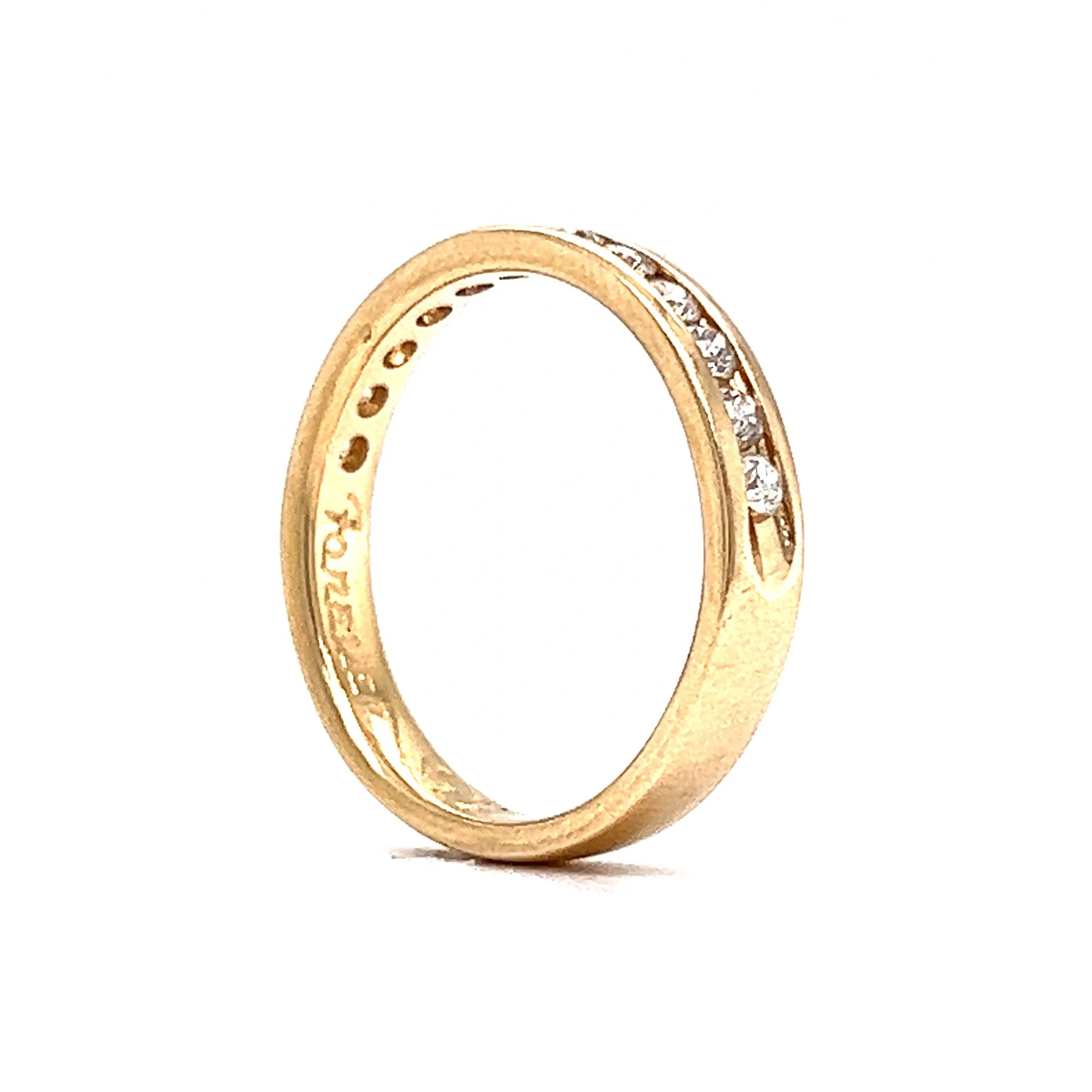 .36 Classic Channel Set Diamond Wedding Band in 14k Gold - Image 5
