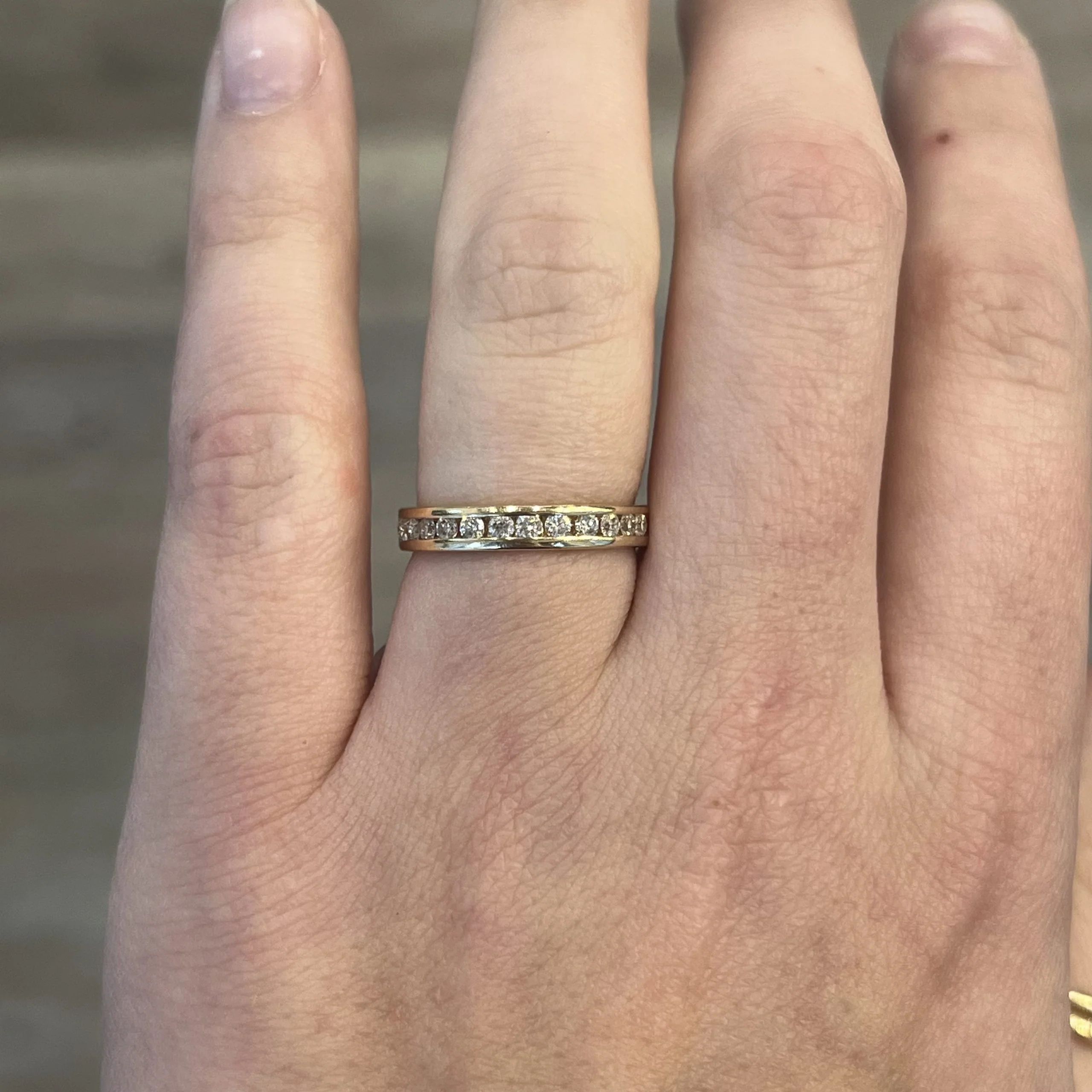 .36 Classic Channel Set Diamond Wedding Band in 14k Gold - Image 6