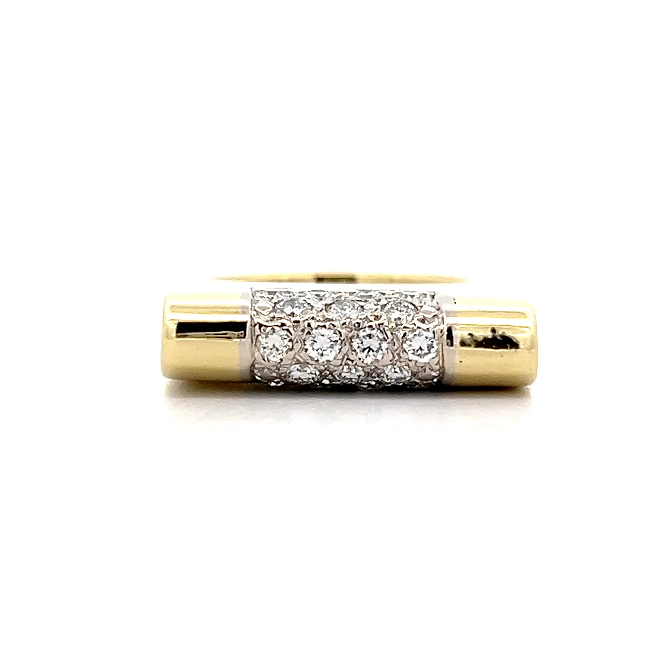 .36 Diamond Saddle Style Cocktail Ring in 18k