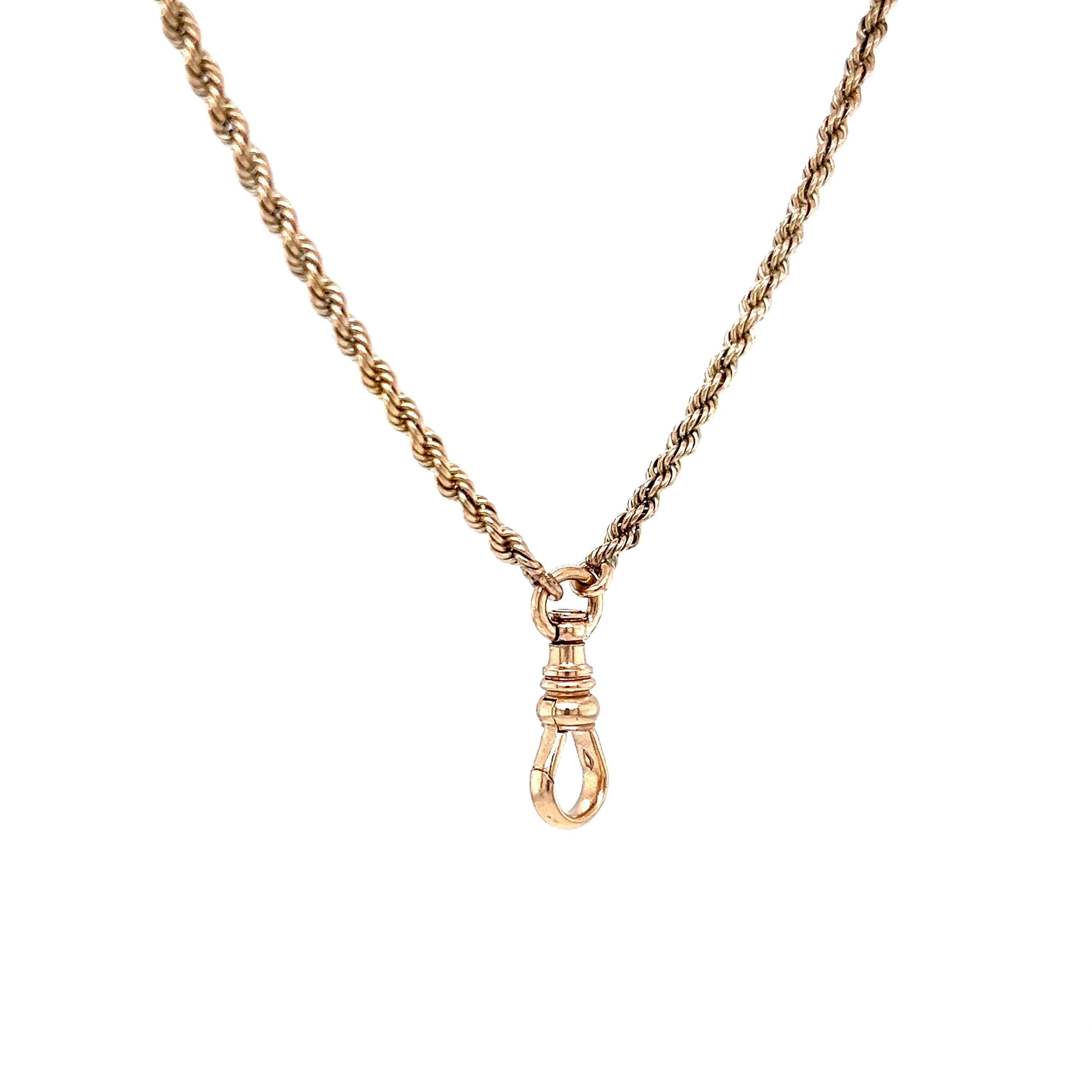 36 Inch Victorian Fob Rope Chain Necklace in 9k Yellow Gold - Image 3