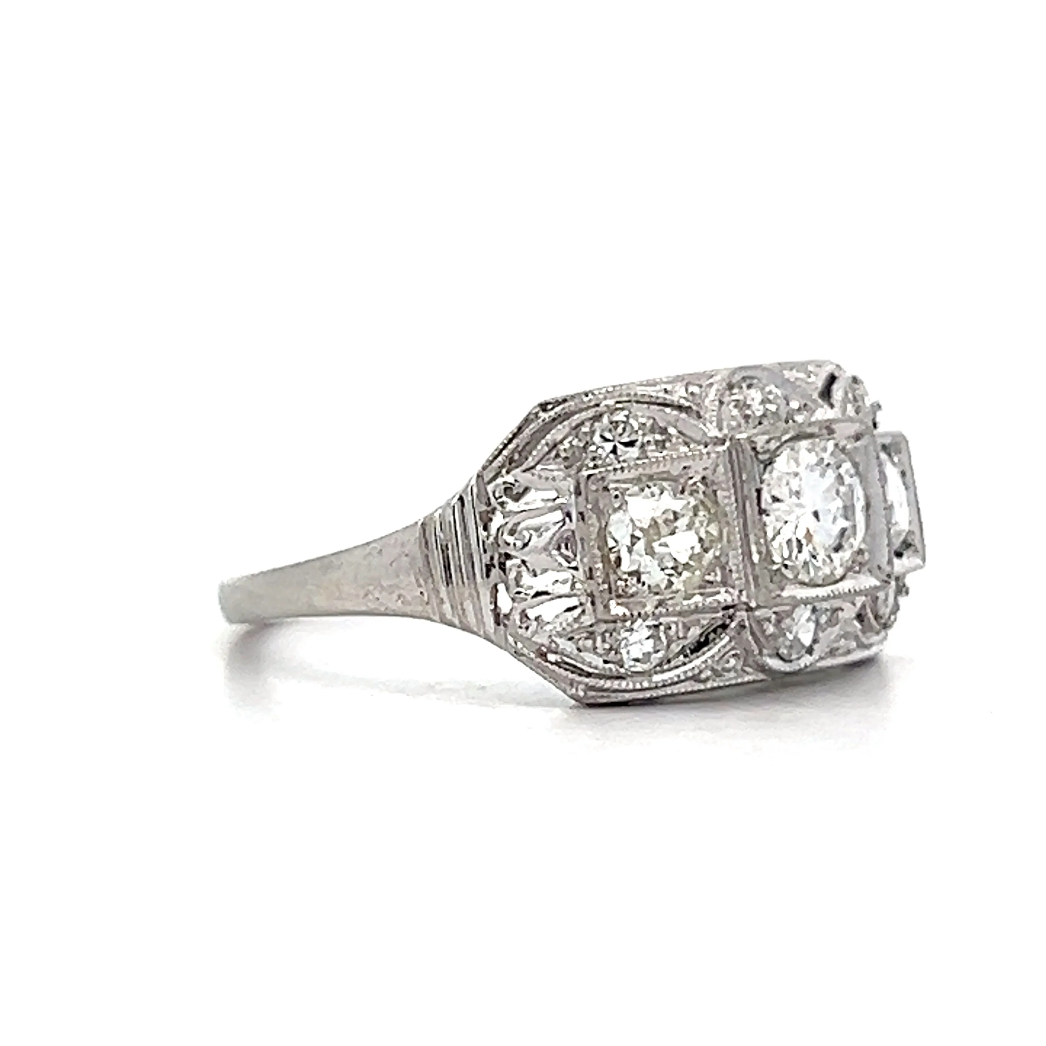 .36 Jabel Vintage Diamond Engagement Ring in 18k - Image 3