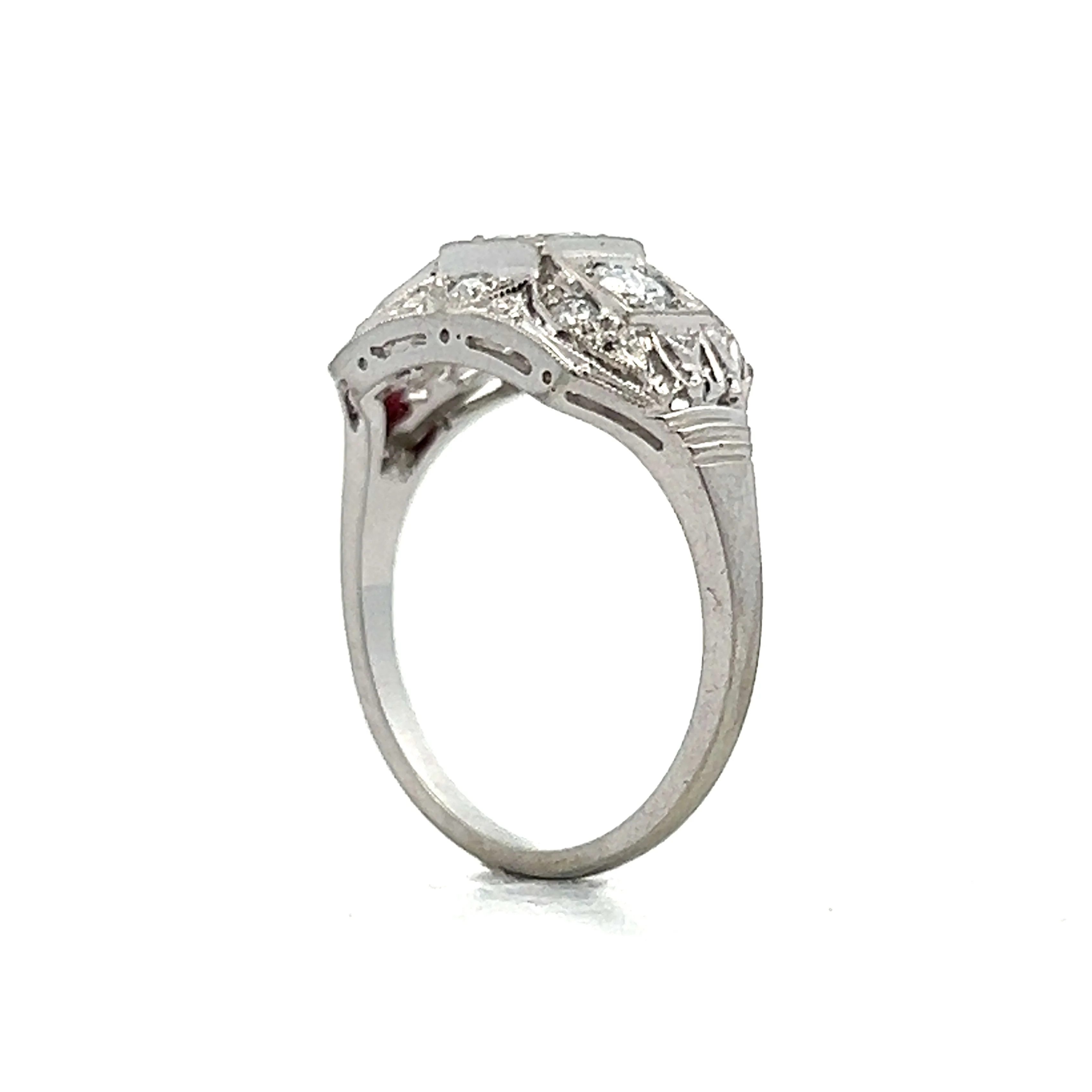 .36 Jabel Vintage Diamond Engagement Ring in 18k - Image 5