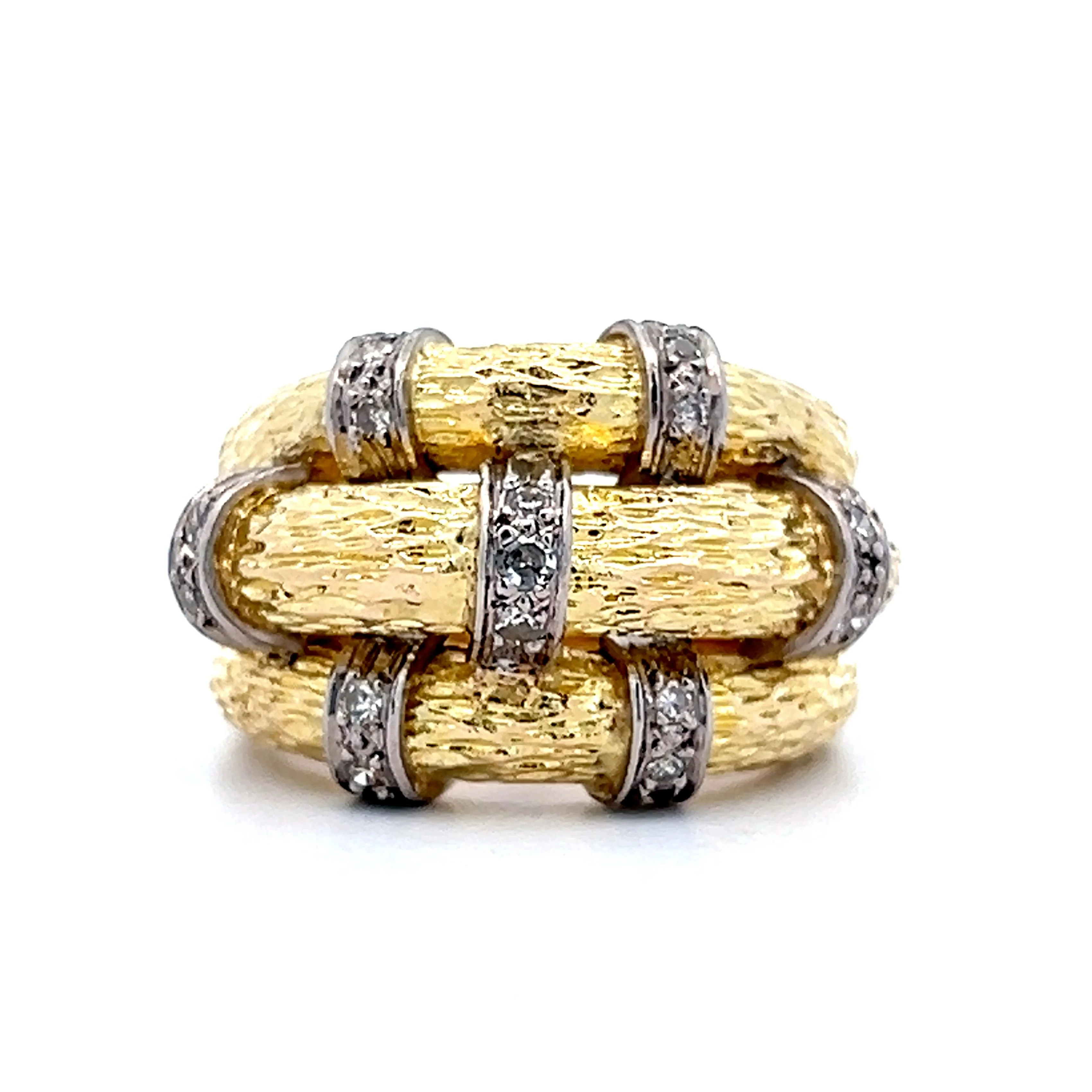 .37 Vintage 1960s Statement Ring in 18k Yellow Gold