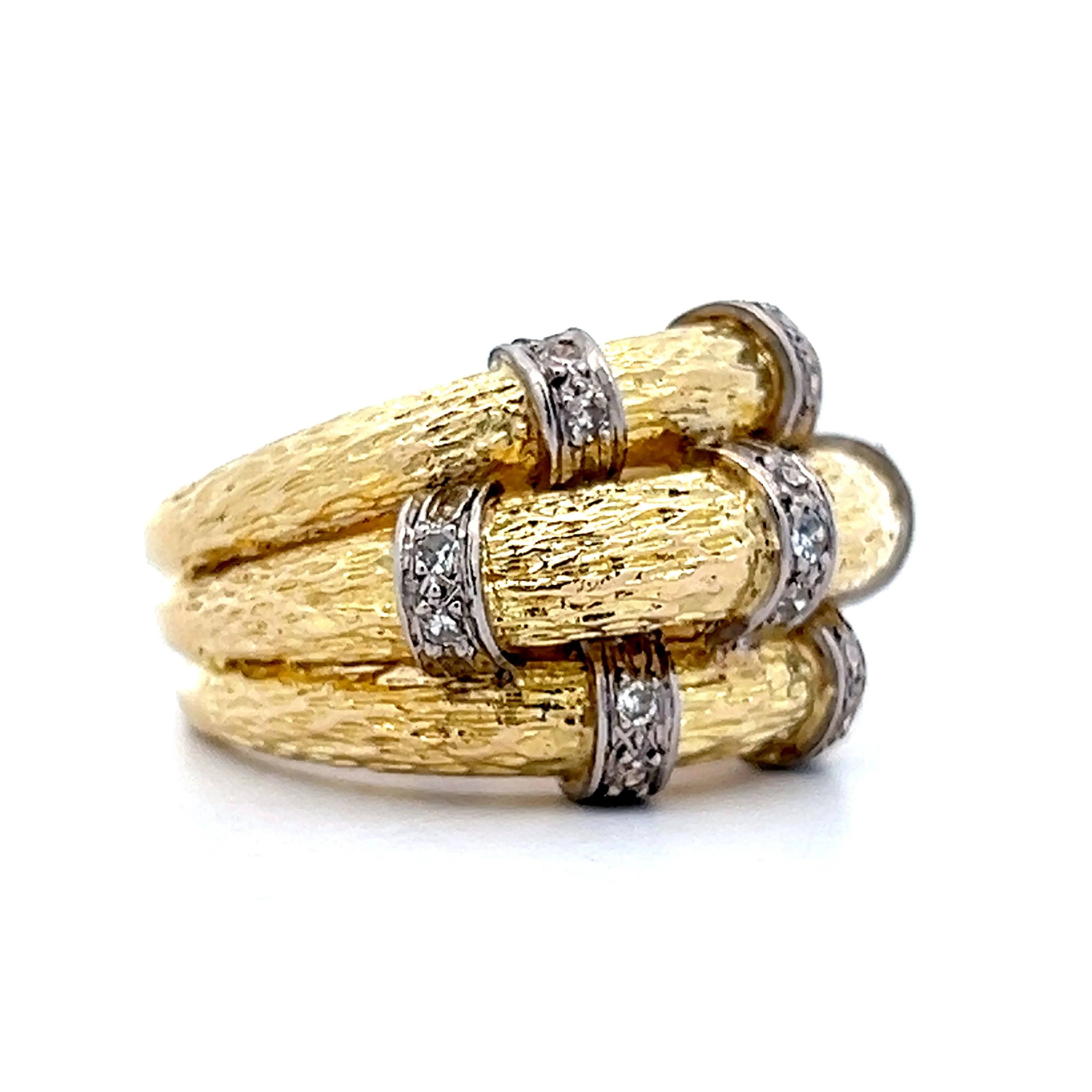 .37 Vintage 1960s Statement Ring in 18k Yellow Gold - Image 3