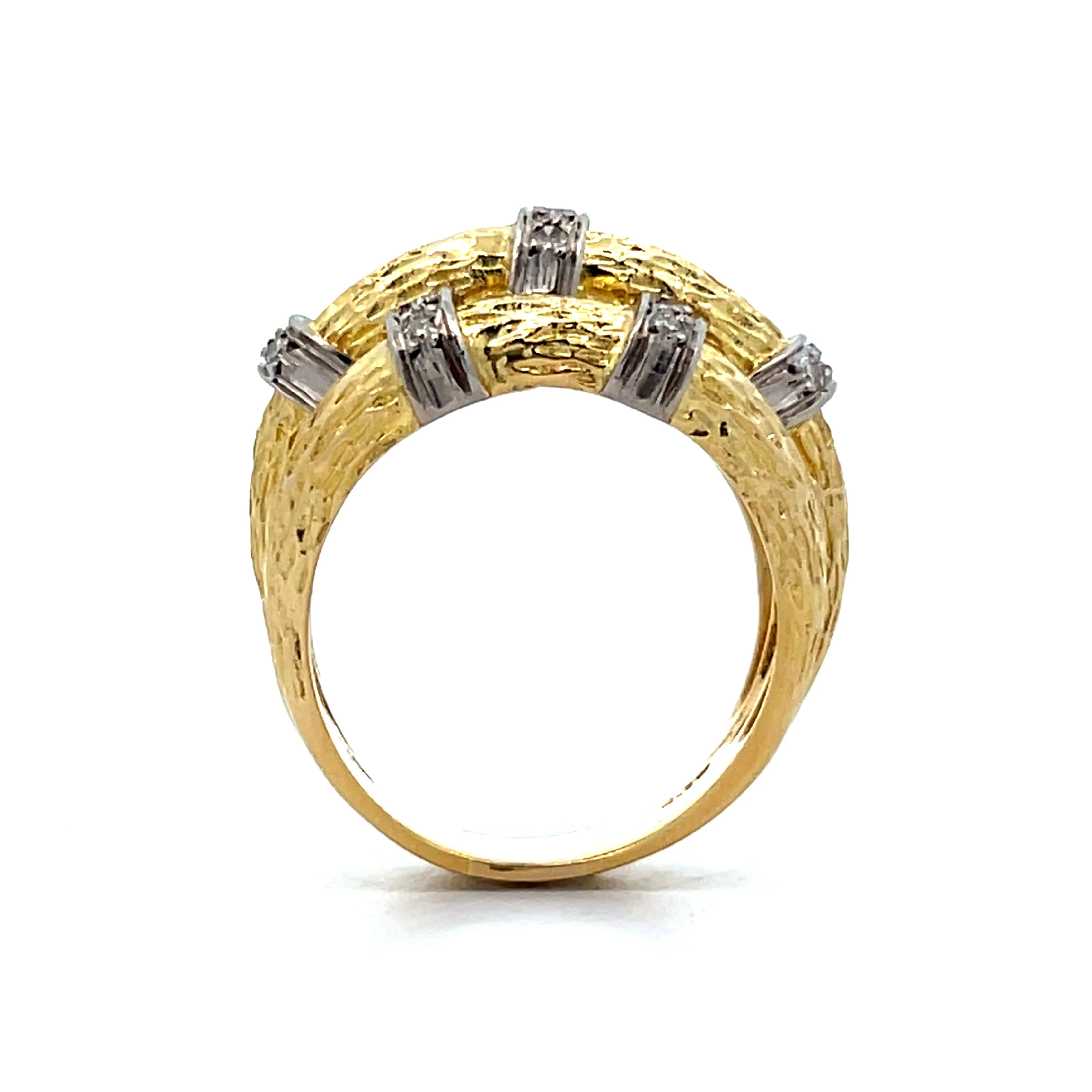 .37 Vintage 1960s Statement Ring in 18k Yellow Gold - Image 4