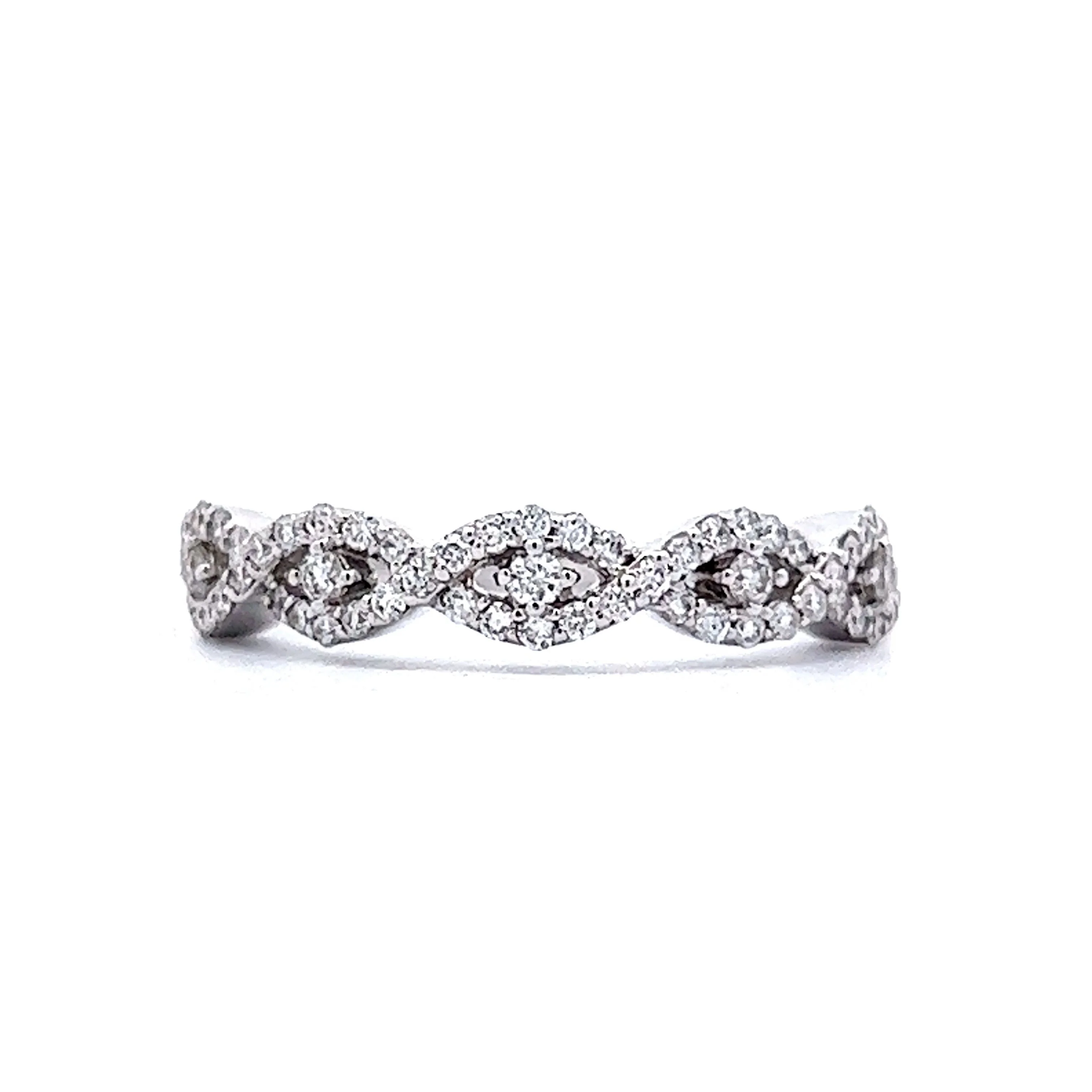 .38 Carat Diamond Wedding Band in 14k White Gold