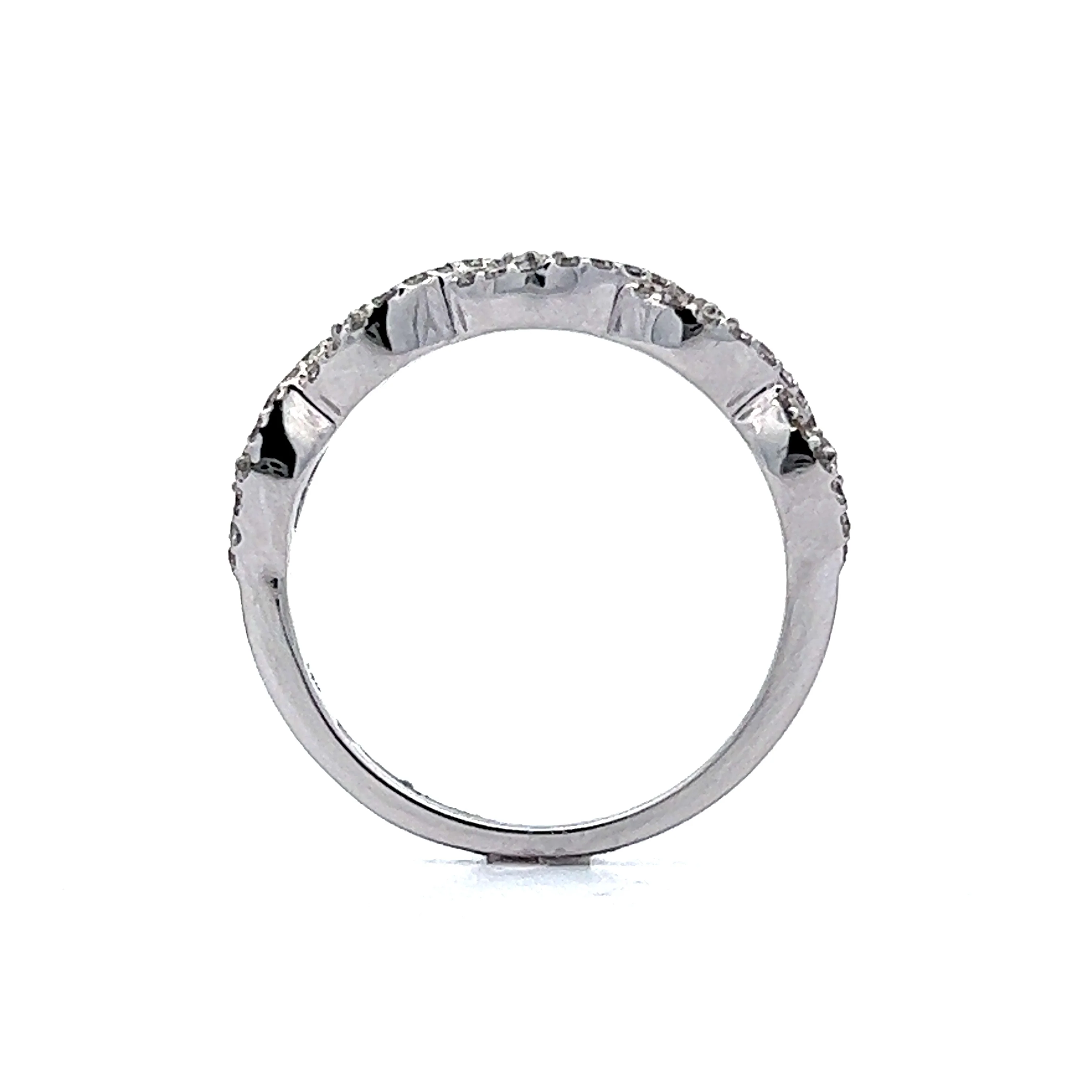 .38 Carat Diamond Wedding Band in 14k White Gold - Image 4