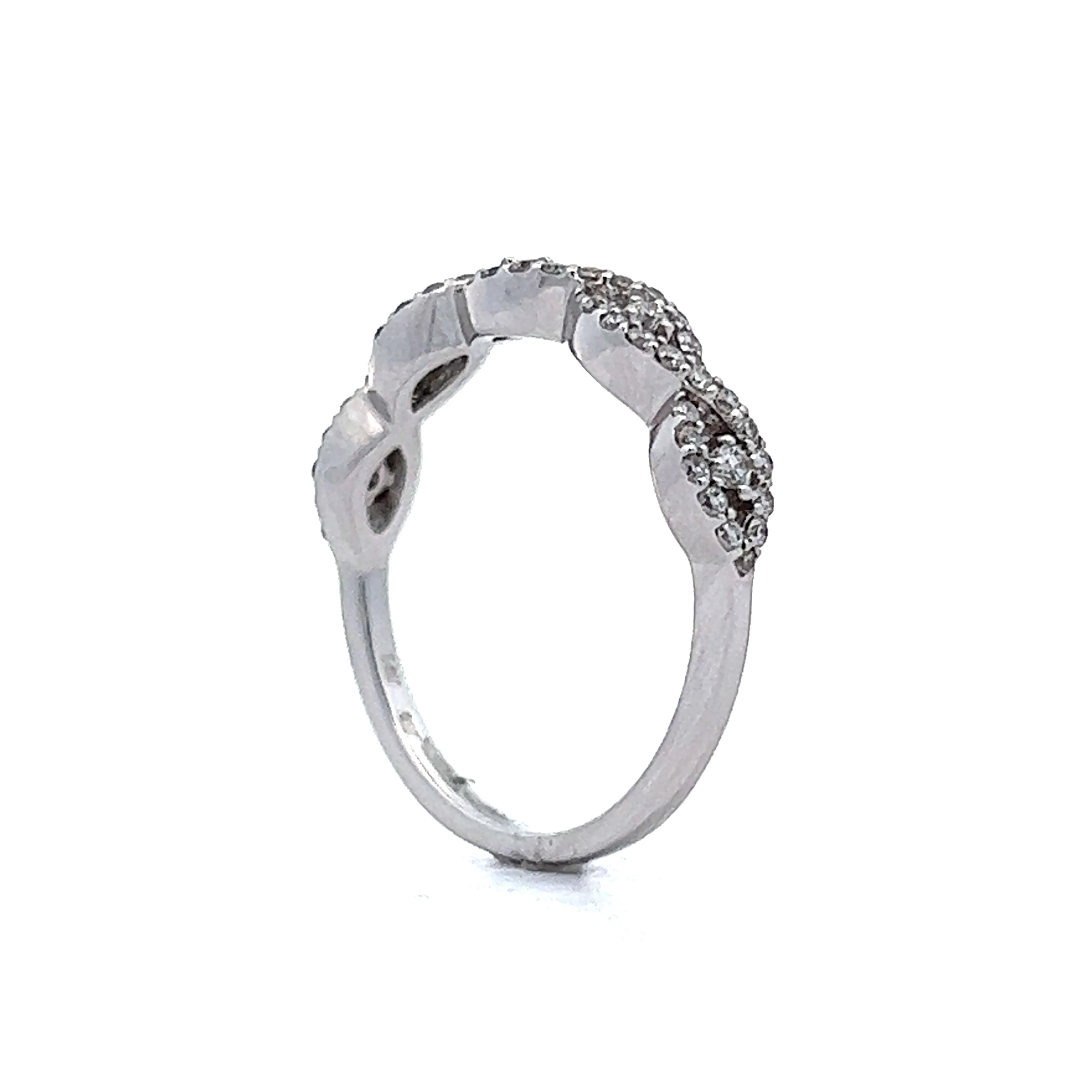 .38 Carat Diamond Wedding Band in 14k White Gold - Image 5